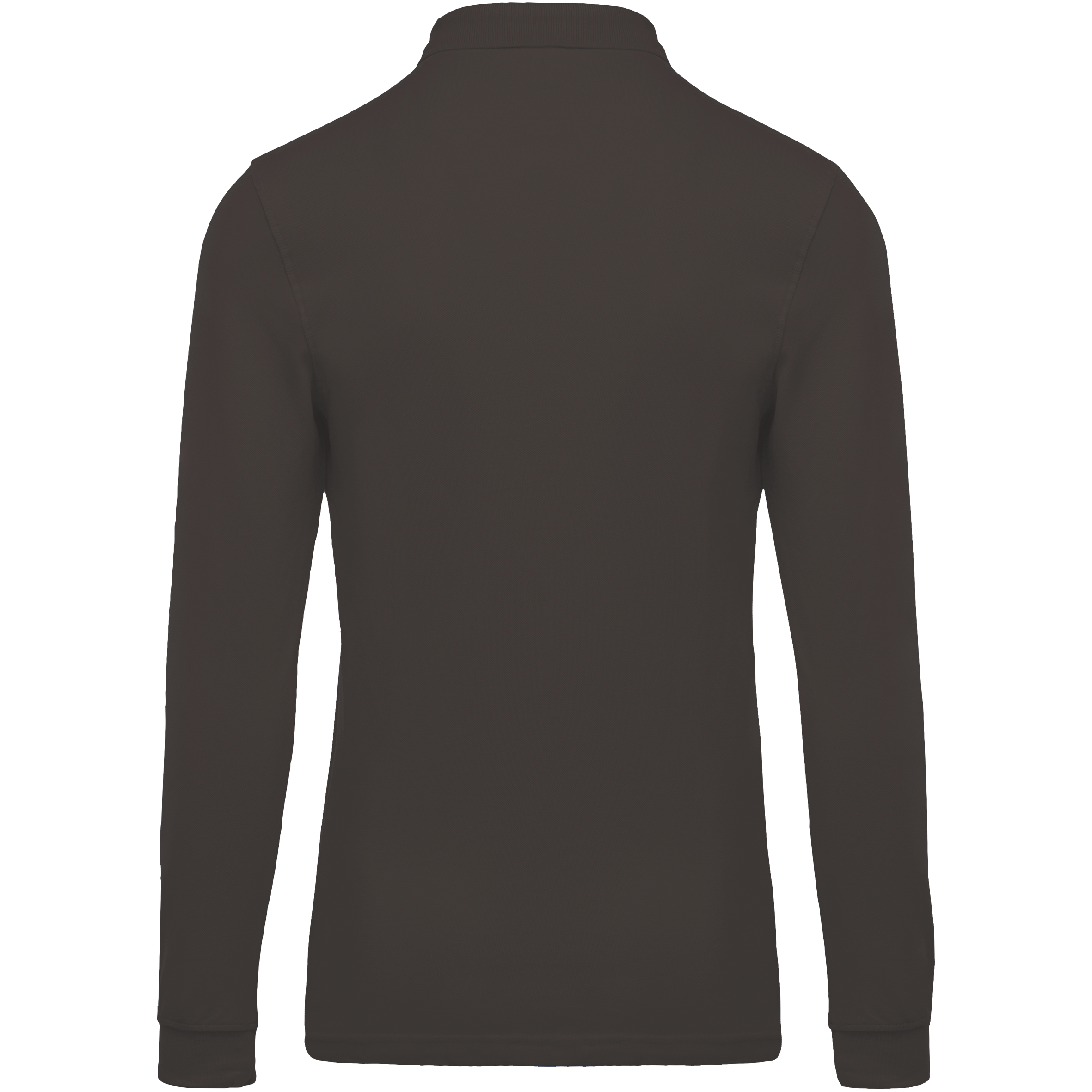 Herren Langarm-Polohemd. Baumwollpiqué