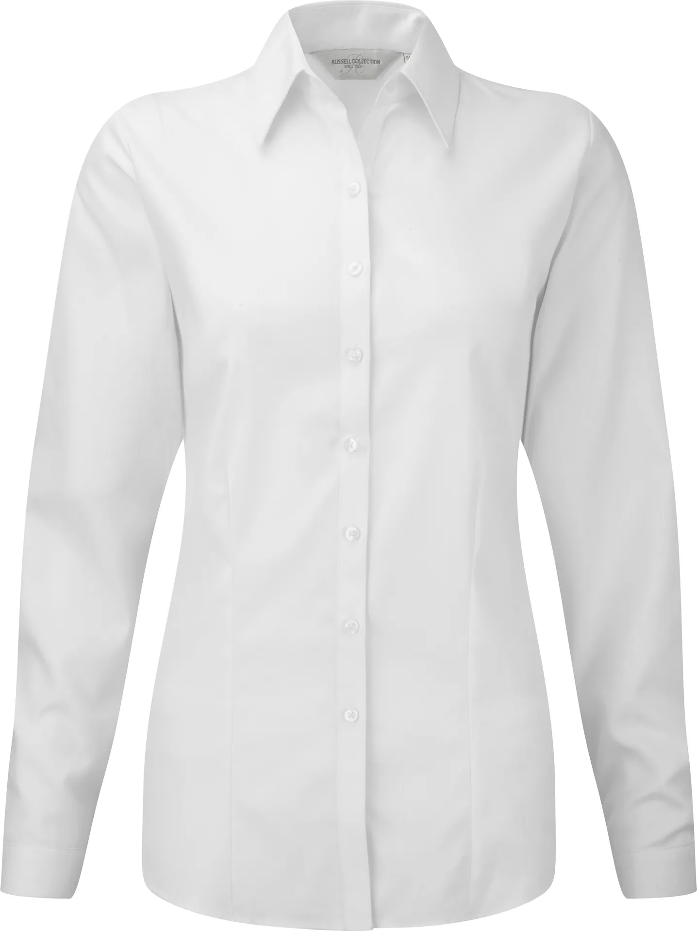 Ladies Long Sleeve Herringbone Shirt