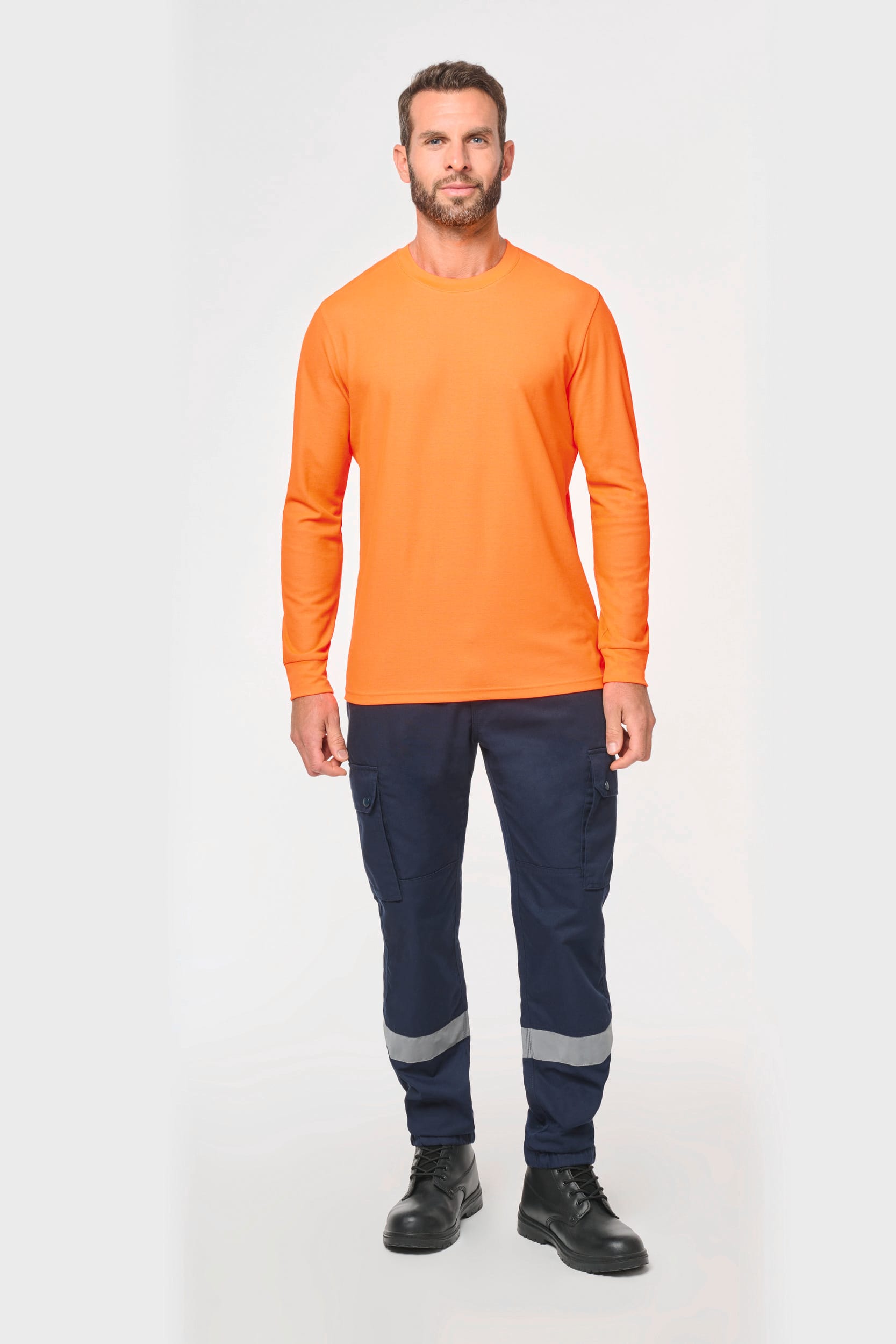 Umweltfreundliches Unisex-T-Shirt mit langen Armen aus Baumwolle/Polyester