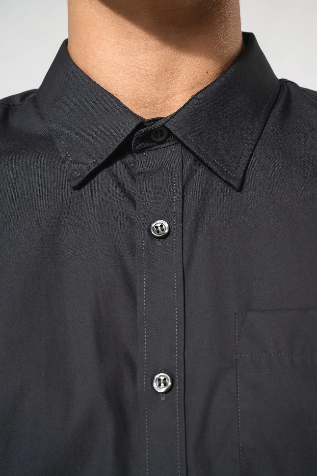 Herren Popelinehemd Kurzarm