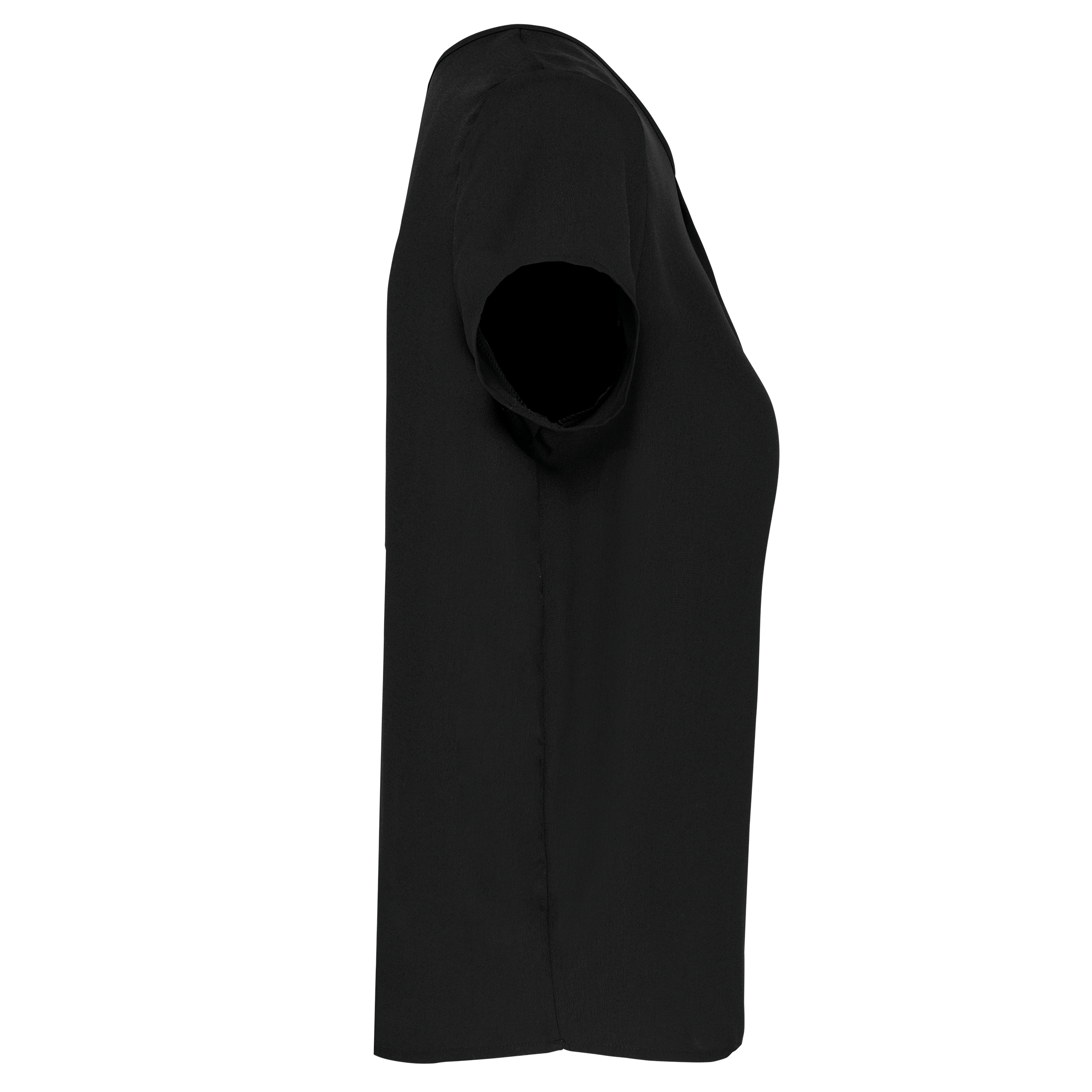 Kurzarm-Kreppbluse für Damen