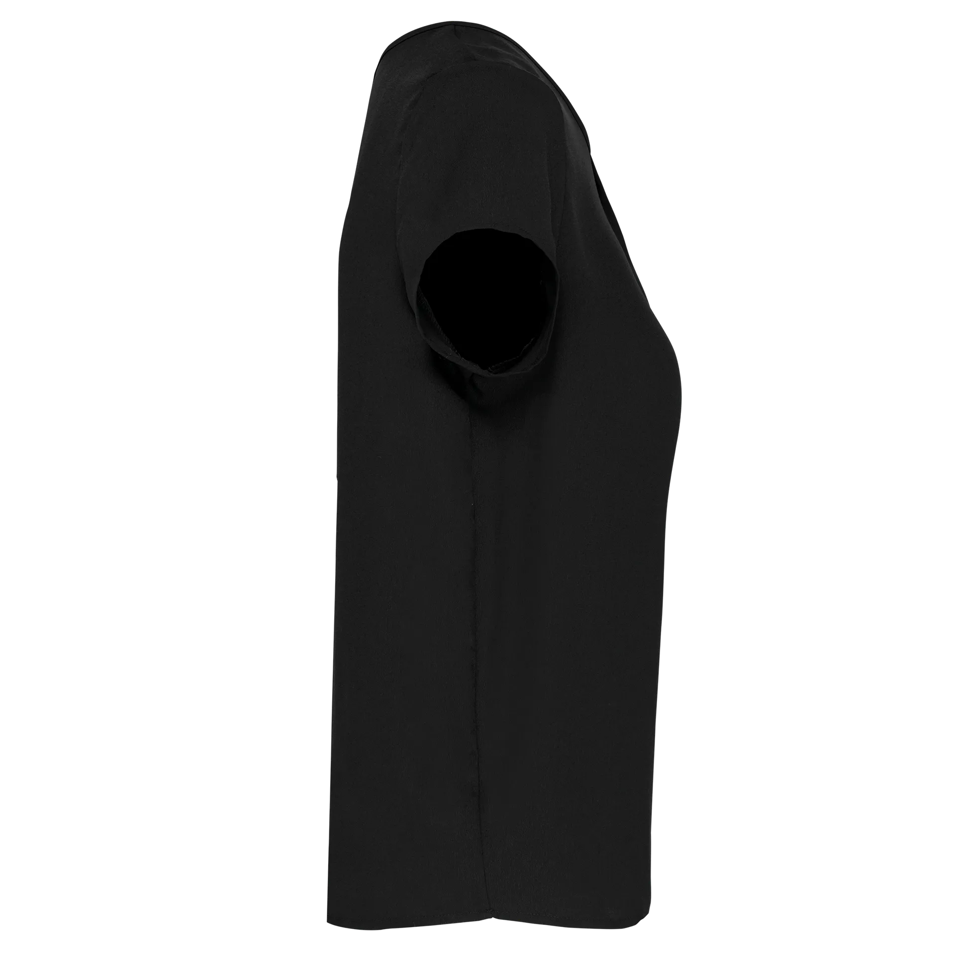 Kurzarm-Kreppbluse für Damen