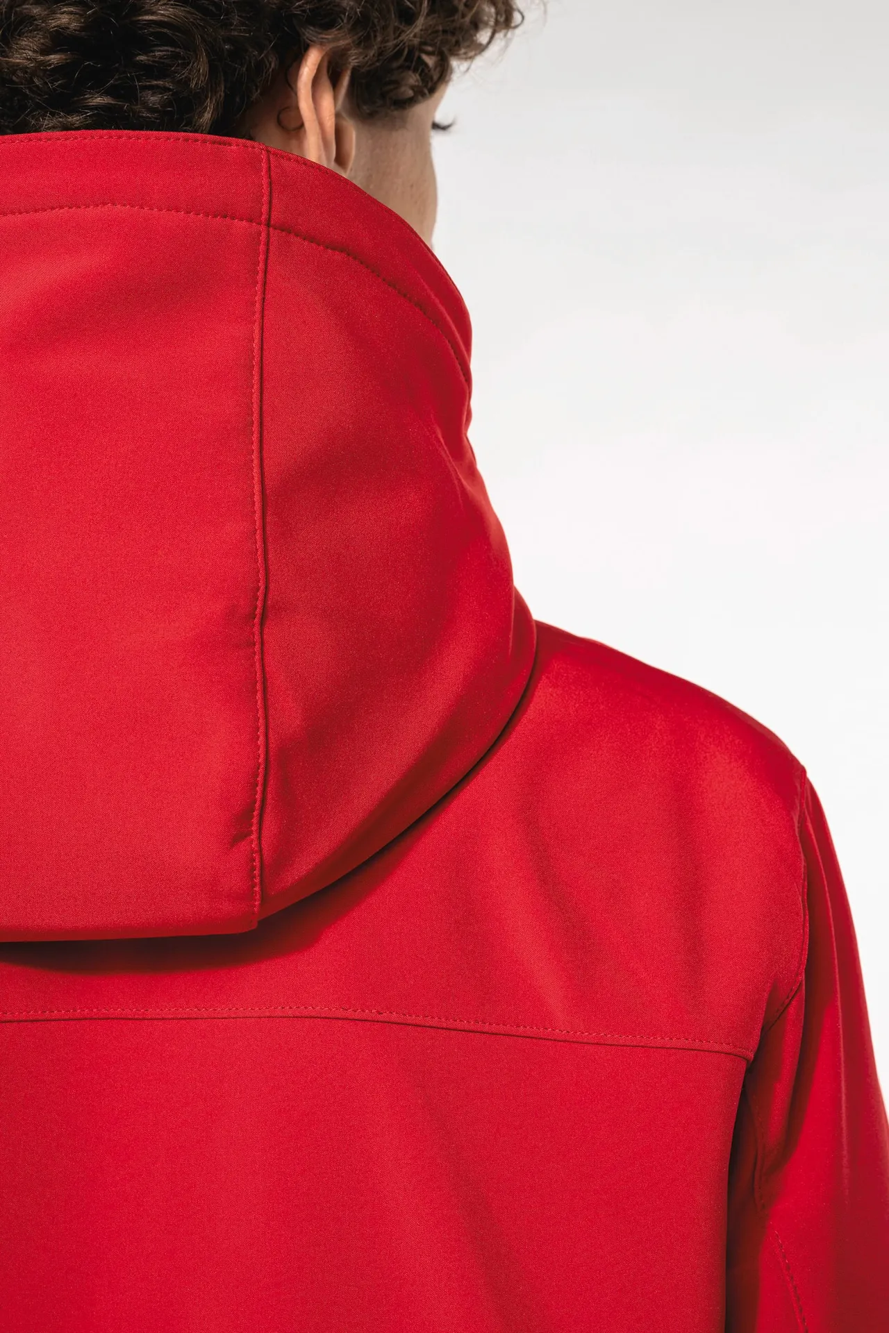 Herrenparka Softshell wattiert mit Kapuze