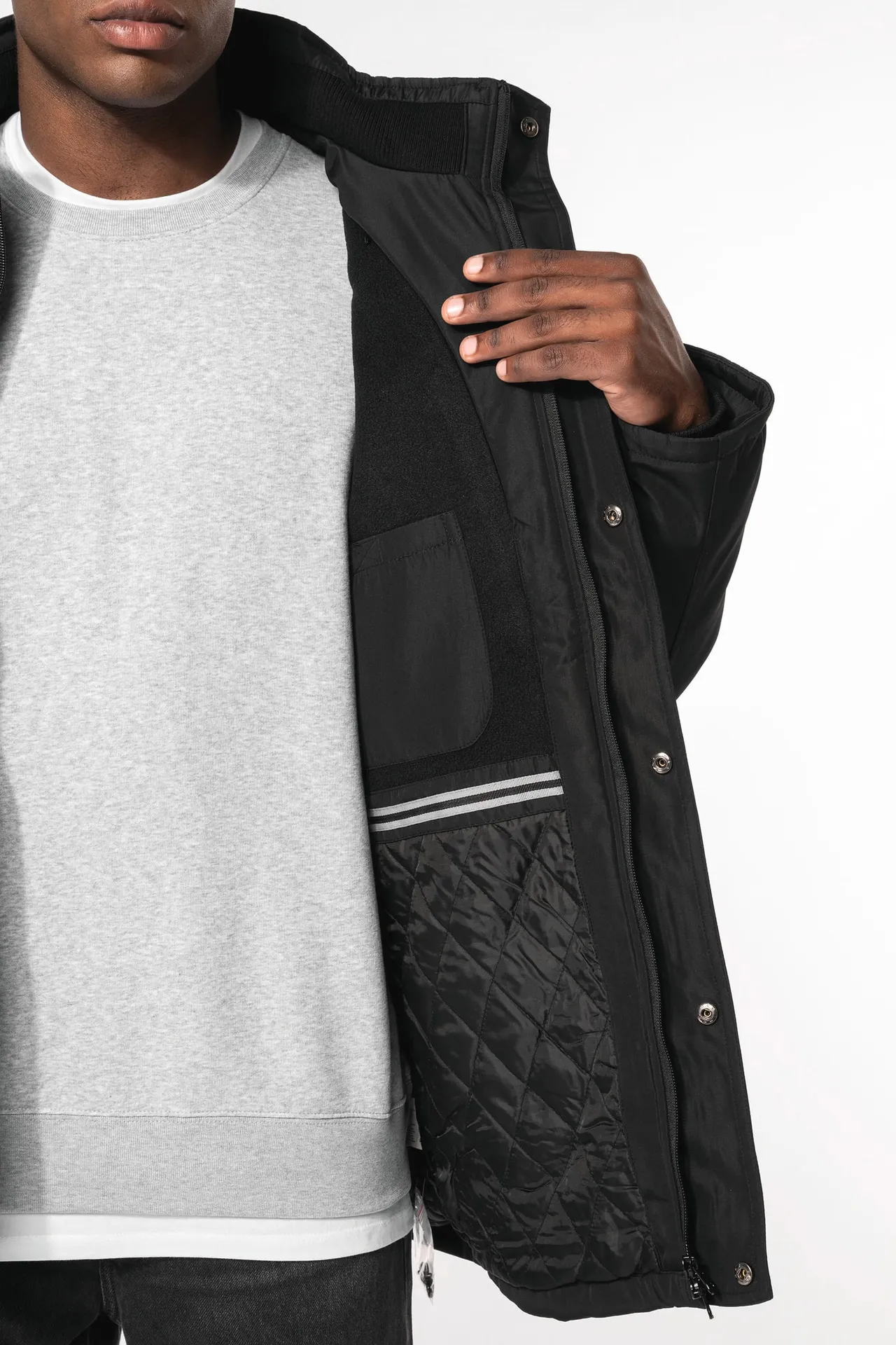 Parka mit abnehmbarer Kapuze