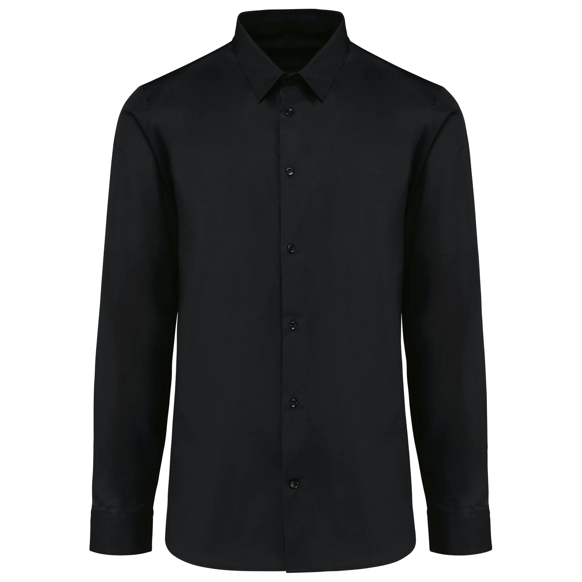 Popeline-Hemd für Herren mit langen Ärmeln