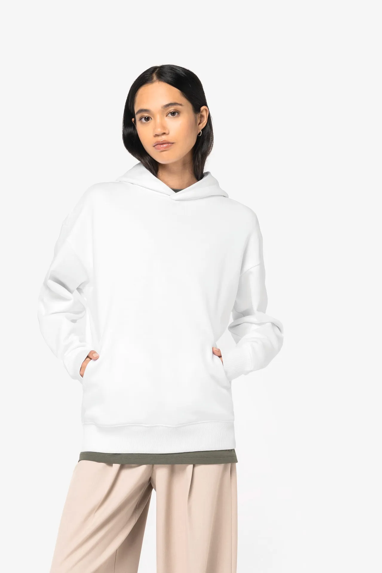 Umweltfreundliches Oversize Unisex-Kapuzensweatshirt