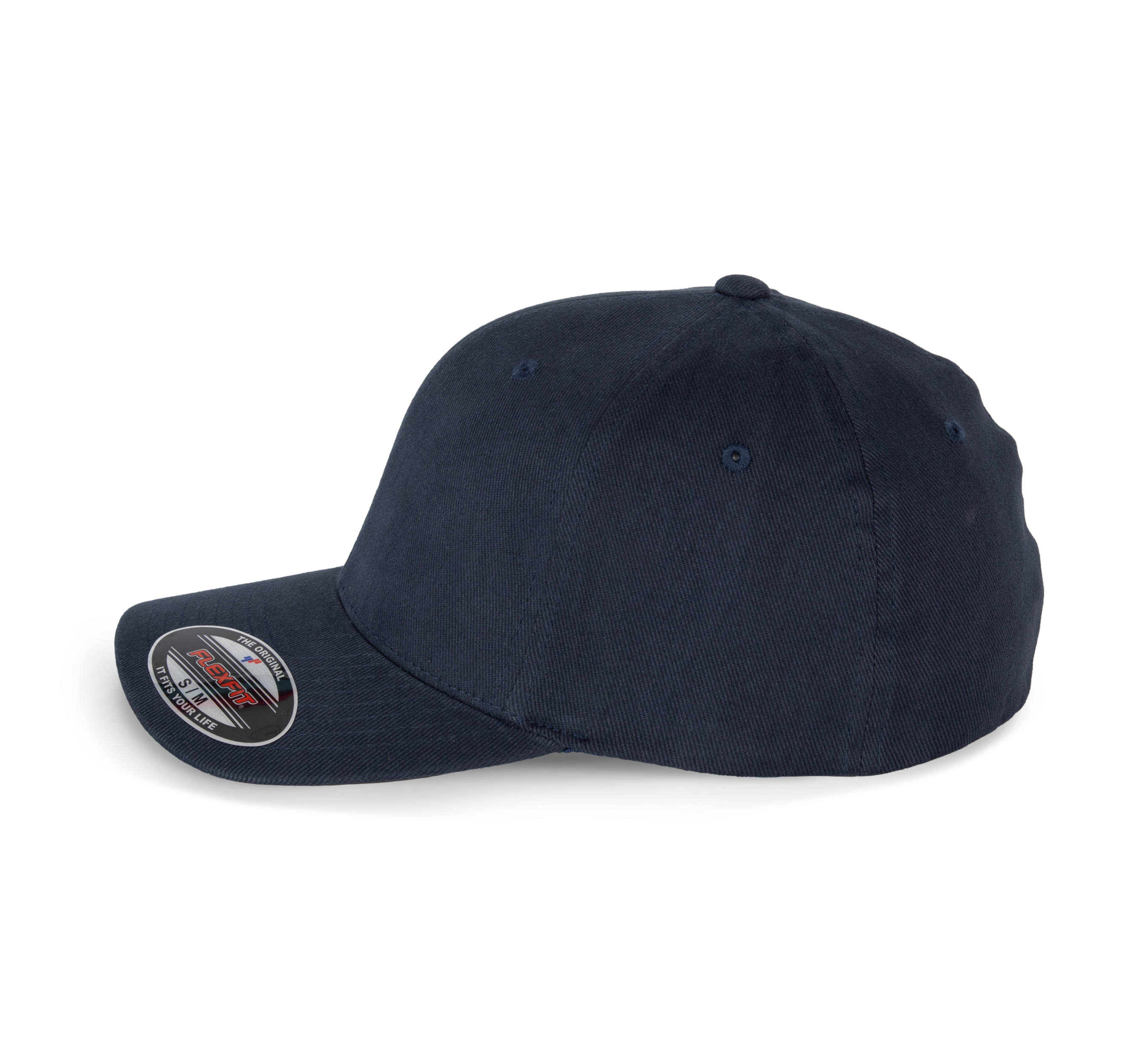 6-Panel Flexfit  Schirmmütze - Gebürstete Baumwolle