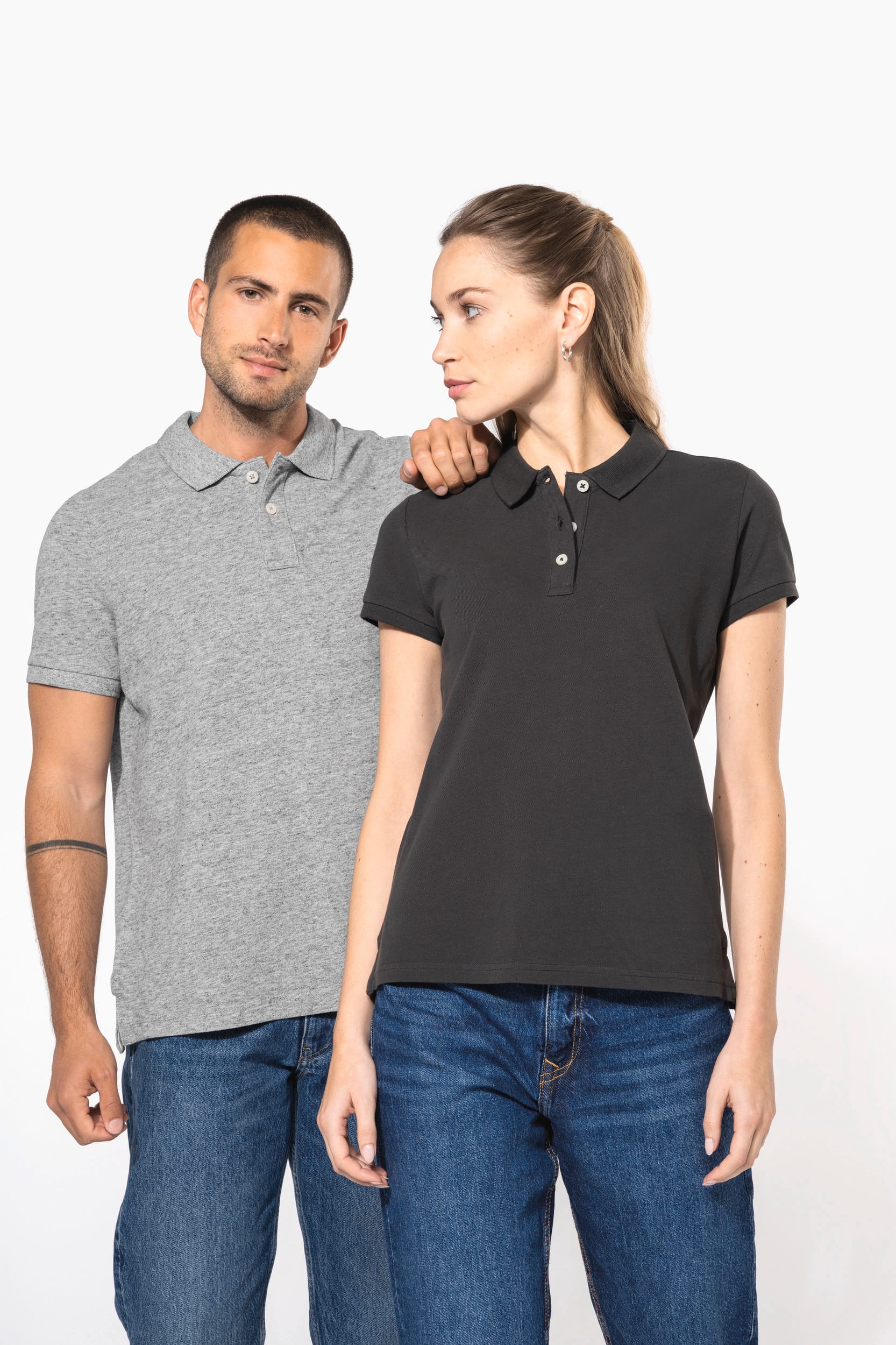 Kurzarm-Polohemd für Herren im Vintage-Stil