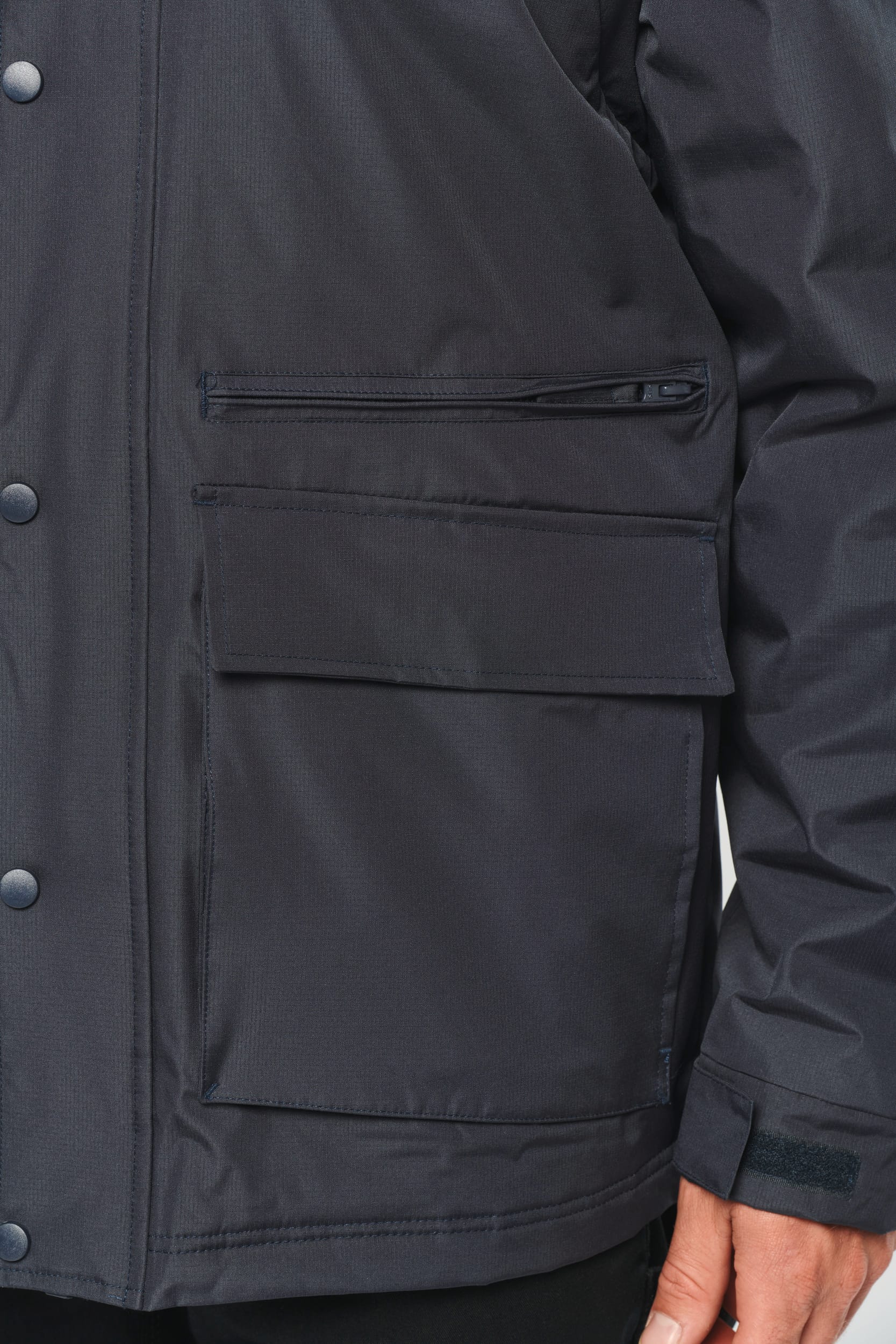 Workwear Parka mit abtrennbaren Ärmeln