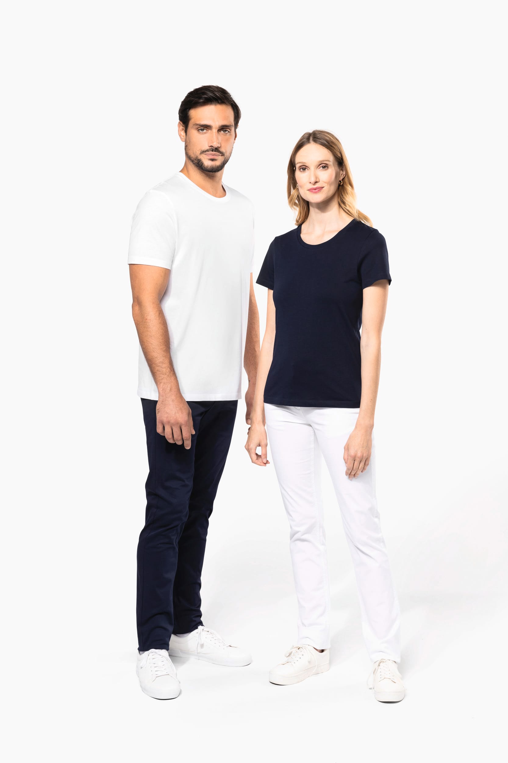 Supima® Damen-T-Shirt mit Rundhals ausschnitt und kurzen Ärmeln