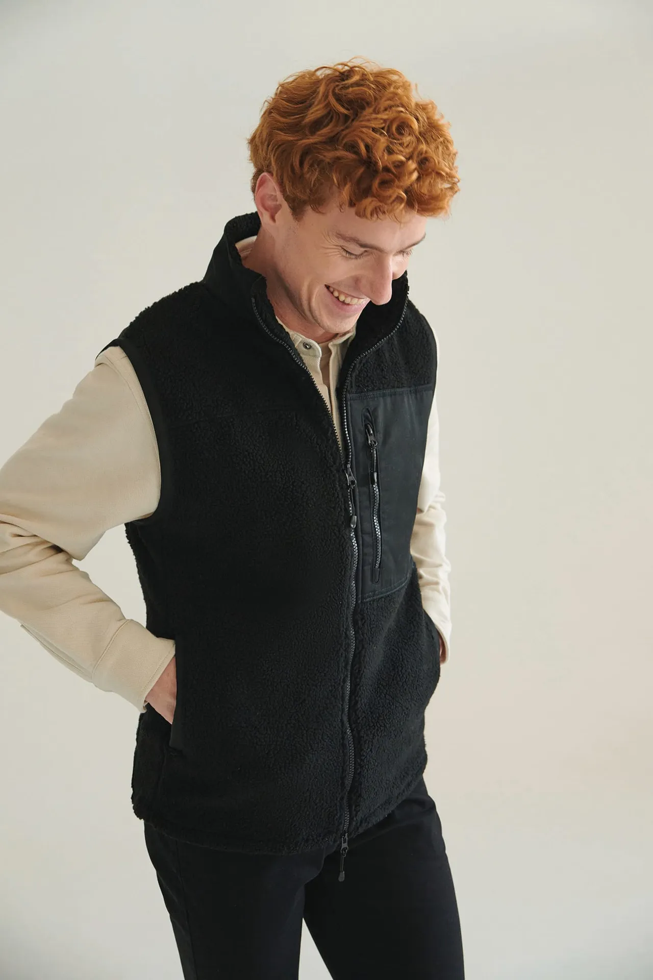 Recycelter Sherpa-Weste