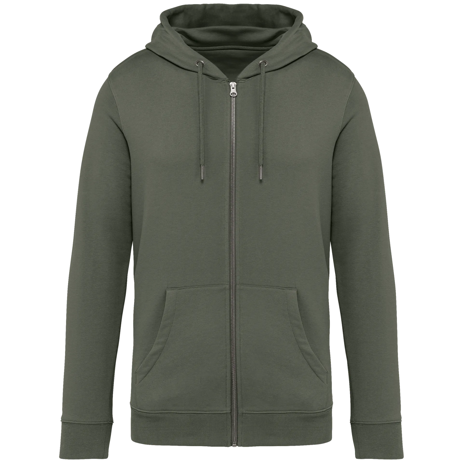 Umweltfreundliches Unisex Kapuzensweatshirt mit Reißverschluss