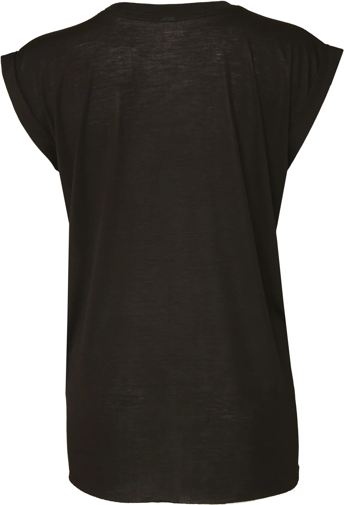 Ladies' flowy rolled-cuff T-shirt