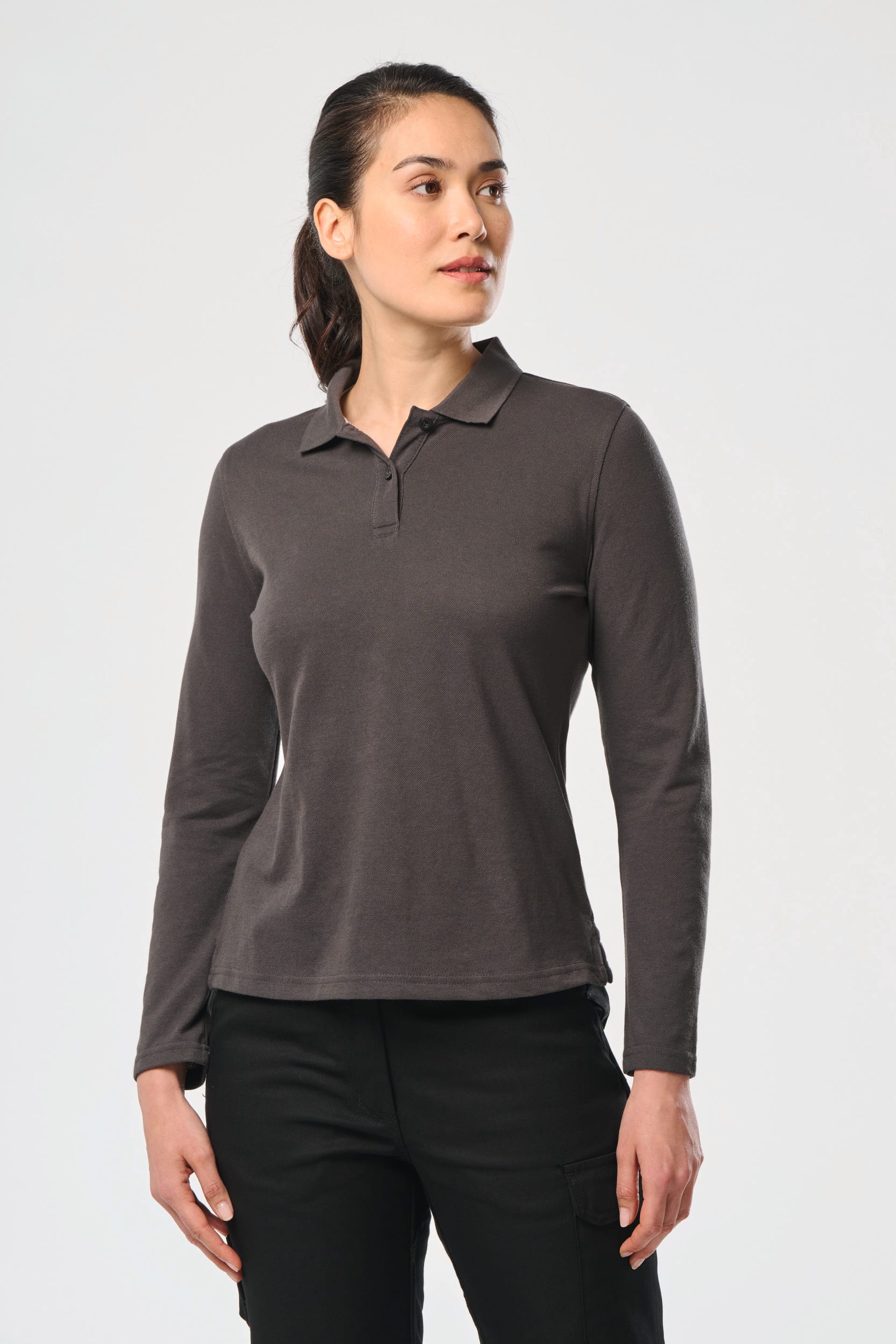 Langarm-Polohemd für Damen