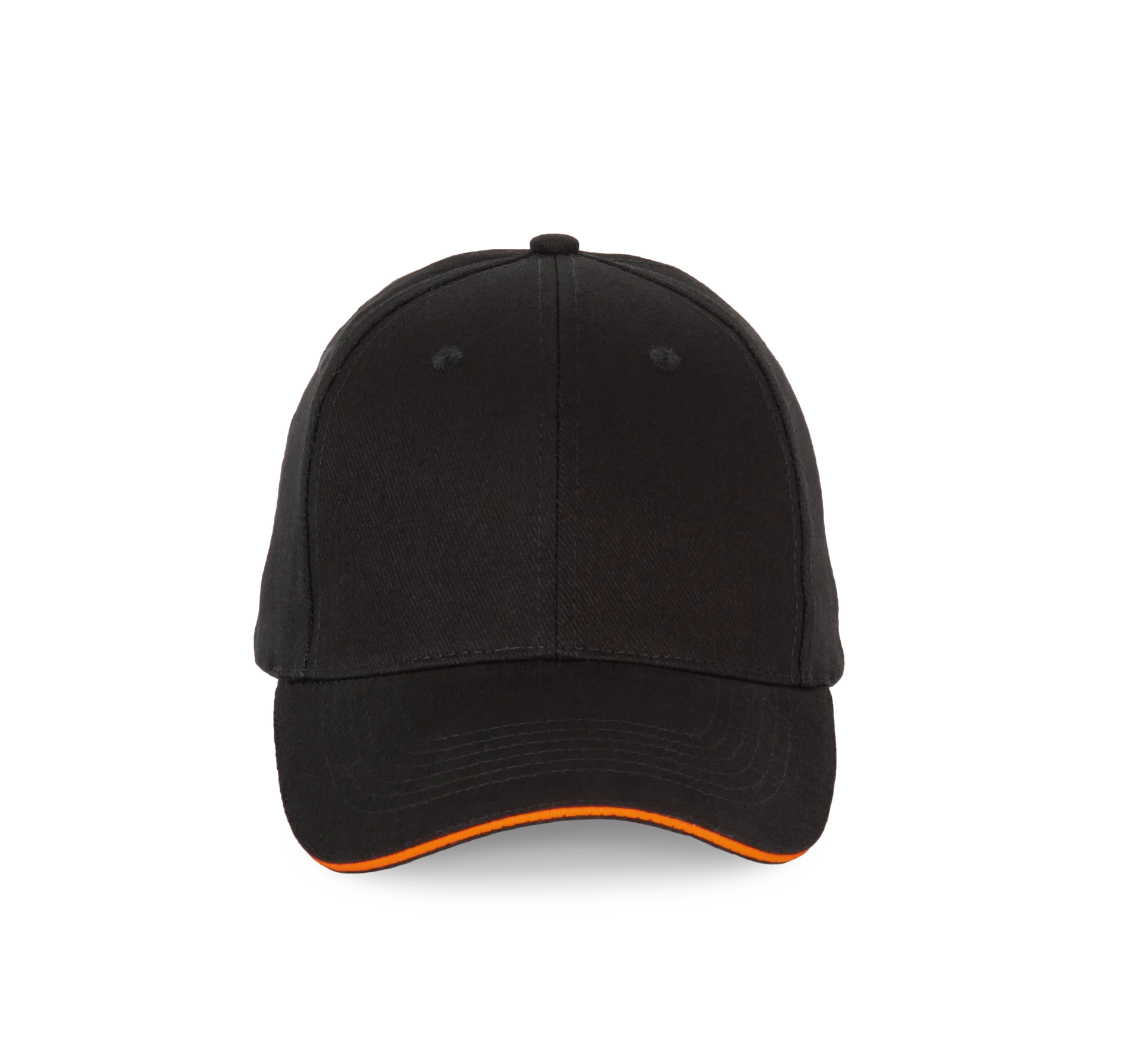 6-Panel-Kappe mit Kontrast-Sandwichschirm