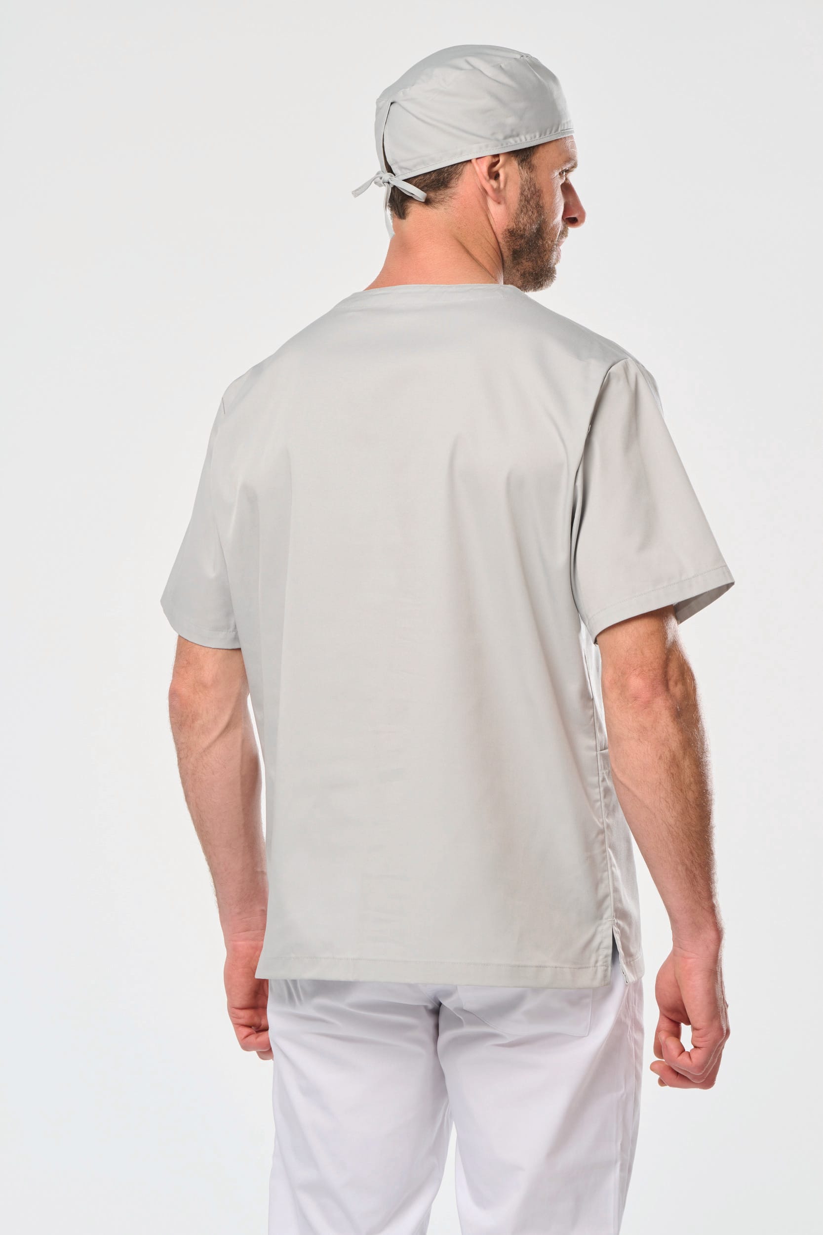 Kurzärmlige Unisex-Tunika aus Baumwollpolyester