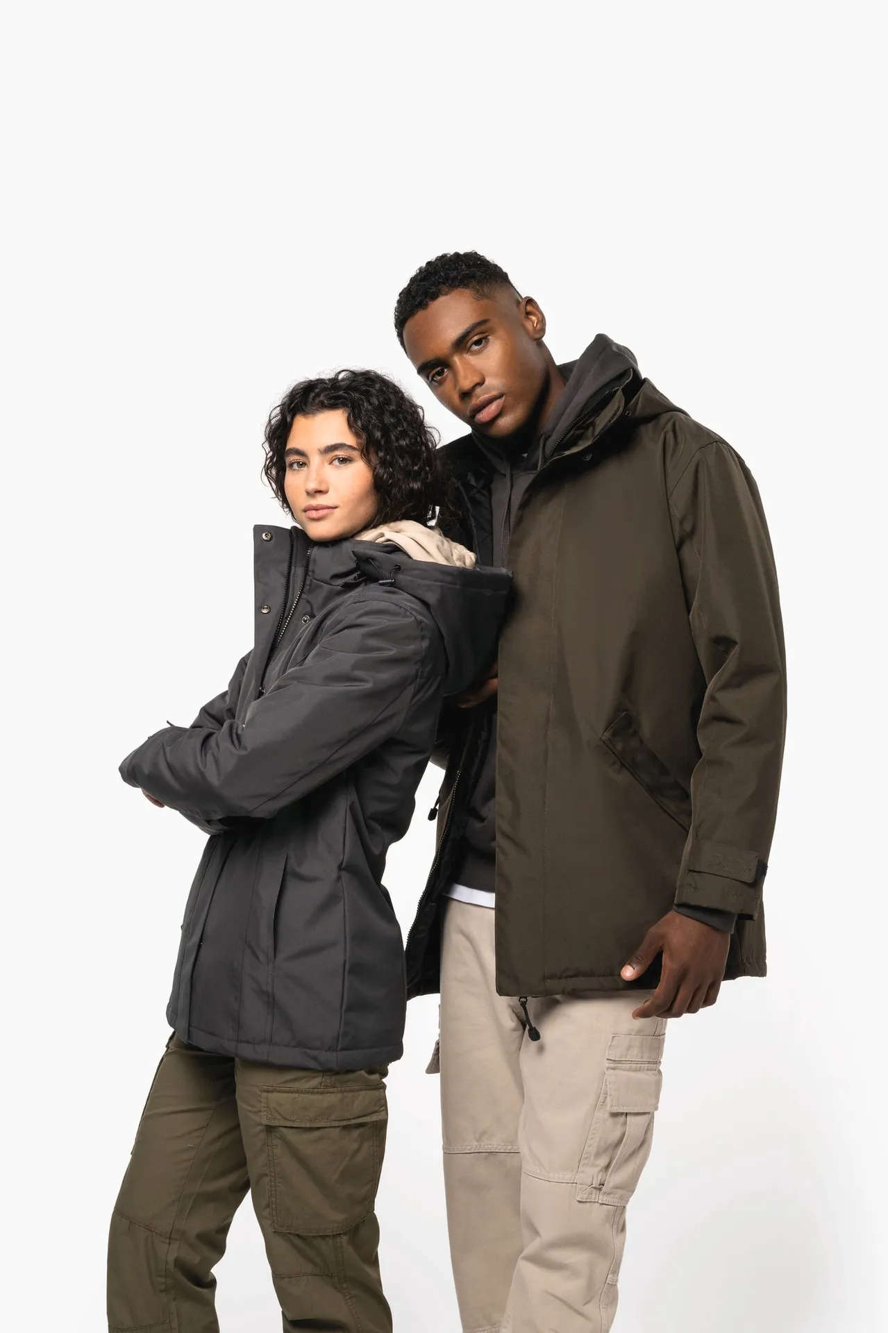 Parka > Parka, wattiert und mit Steppfutter