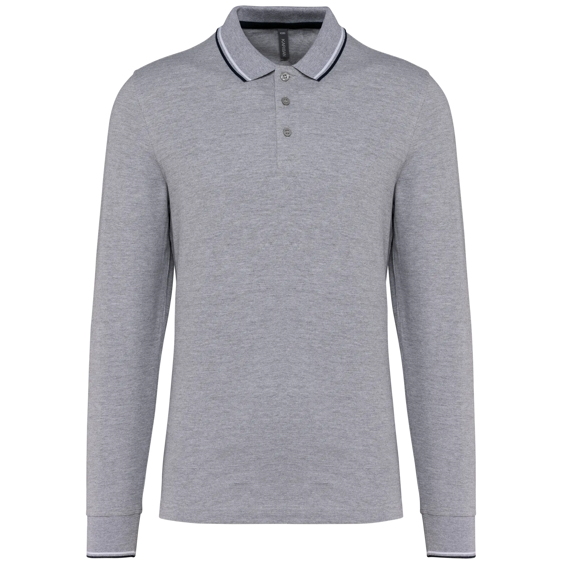 Langarm-Polohemd aus Piqué für Herren