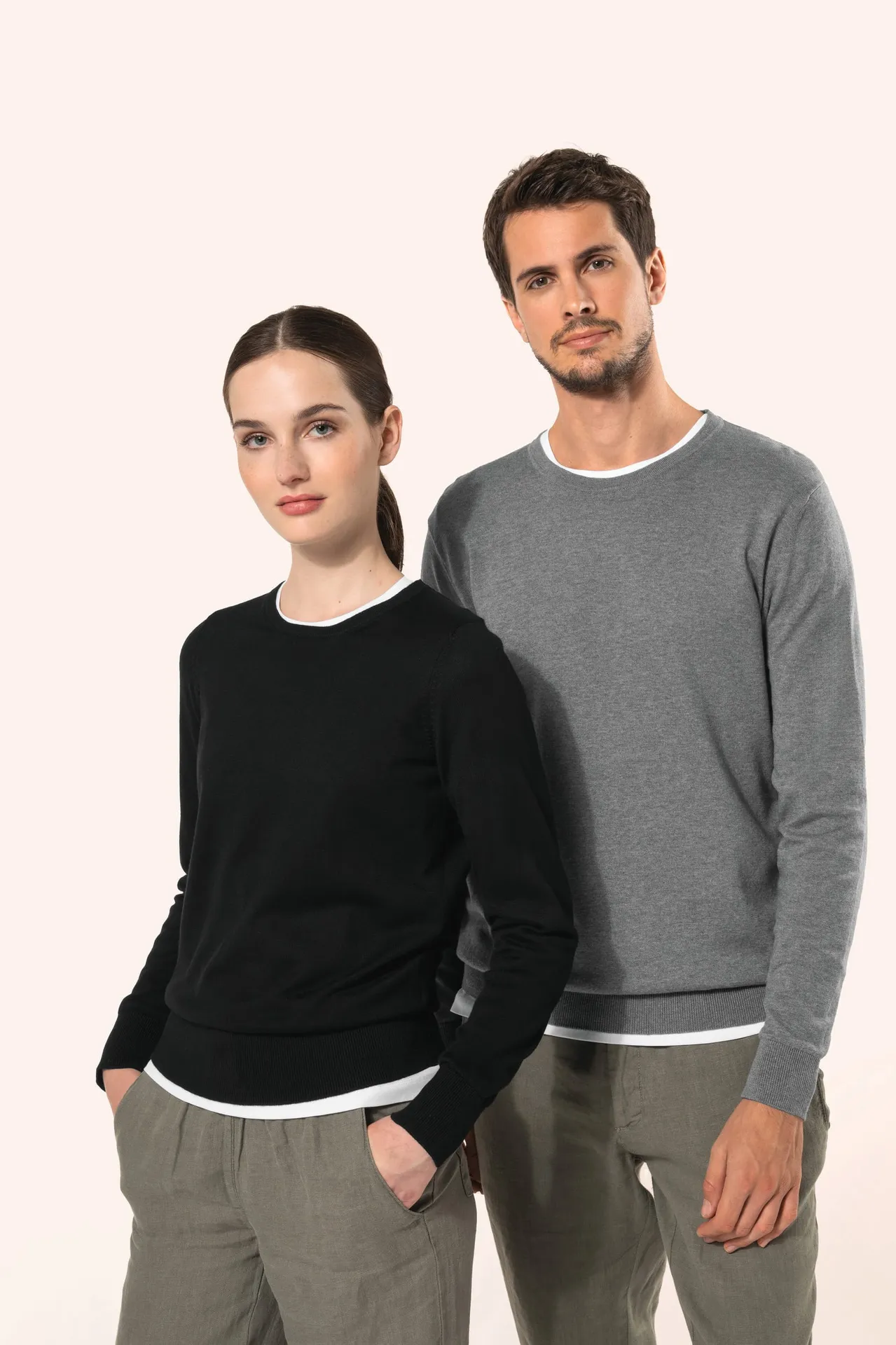 Supima®-Herrenpullover mit Rundhalsausschnitt