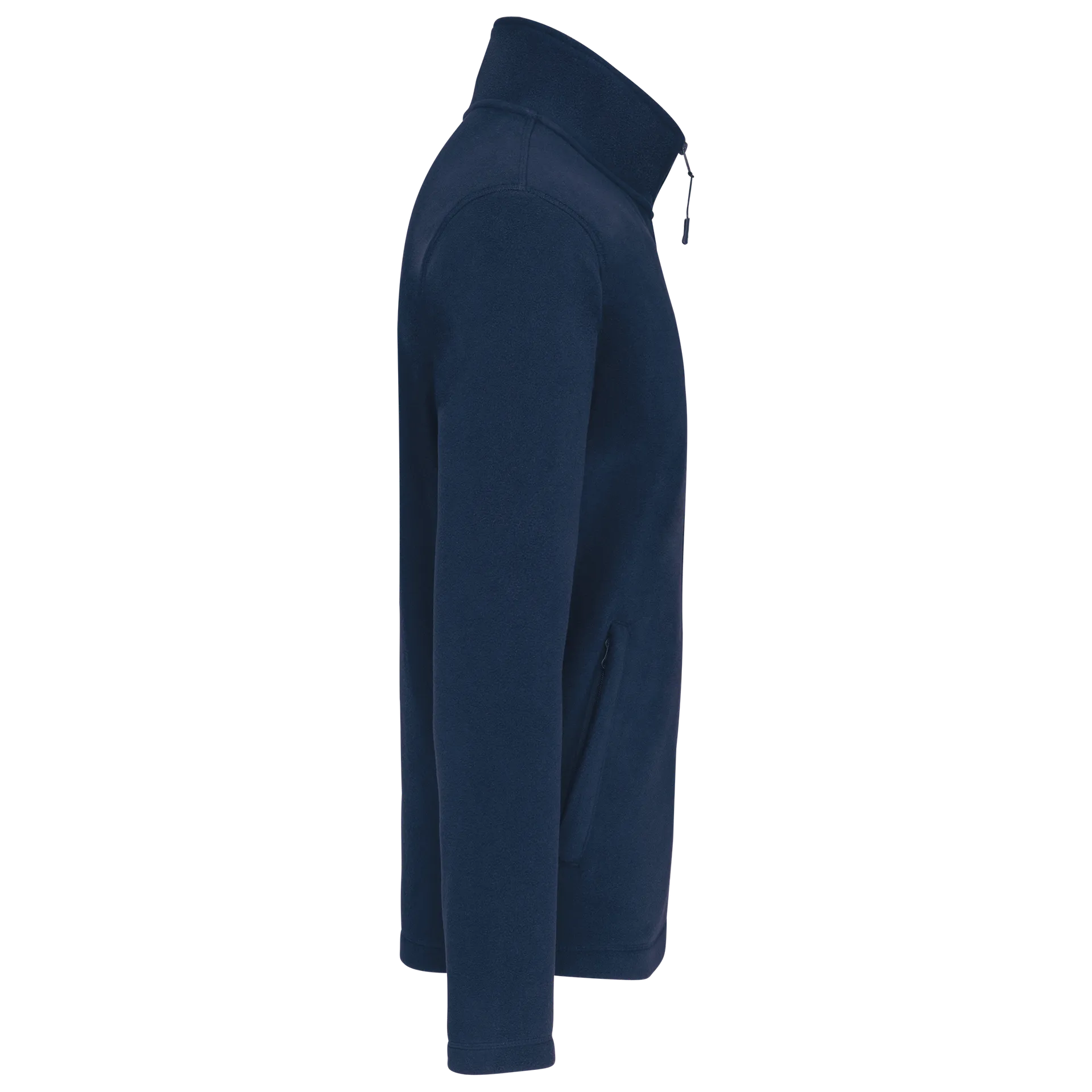 Mikrofleece-Jacke durchgehender Reißverschluss