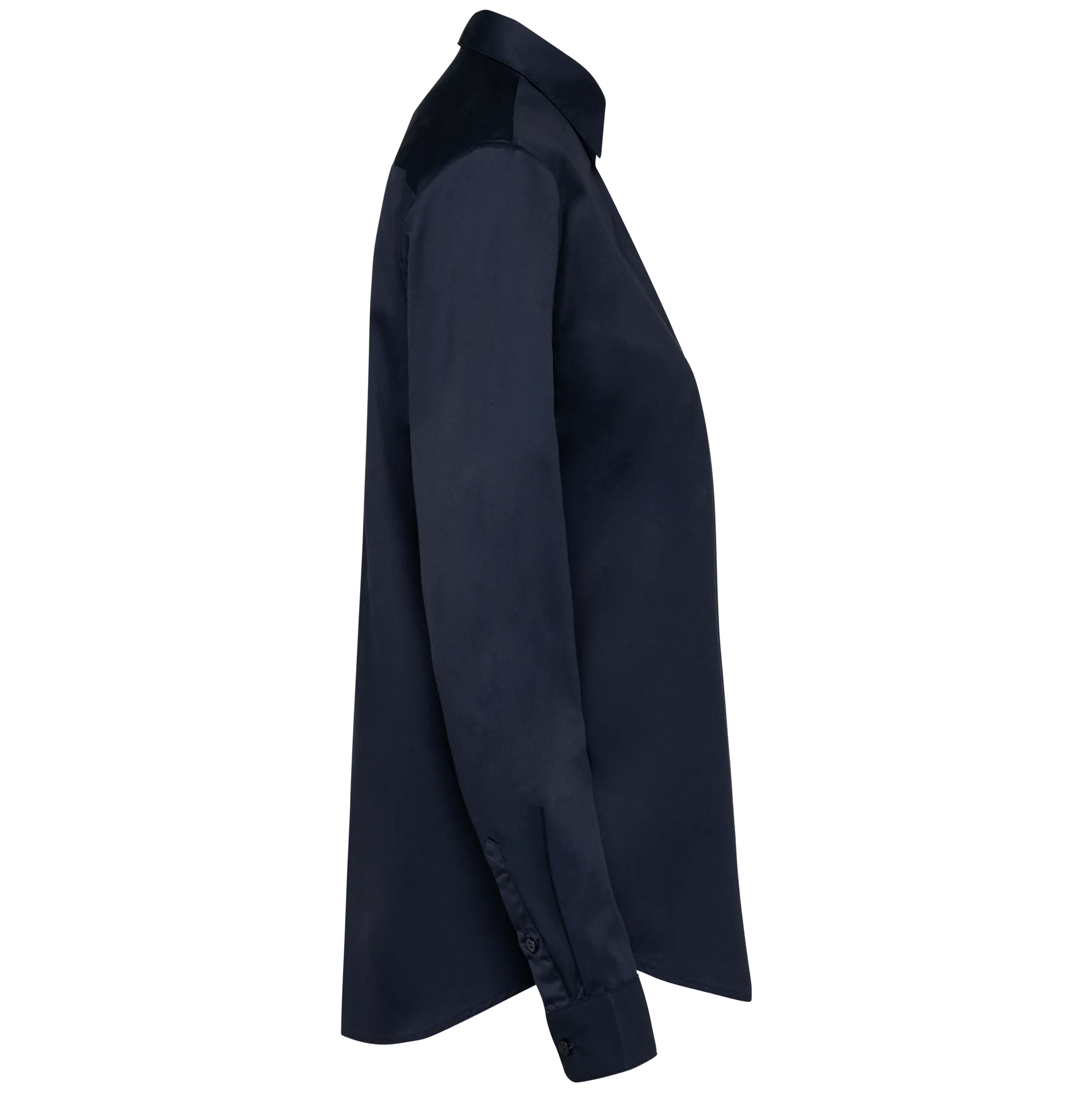 Twill-Damenhemd mit langen Ärmeln