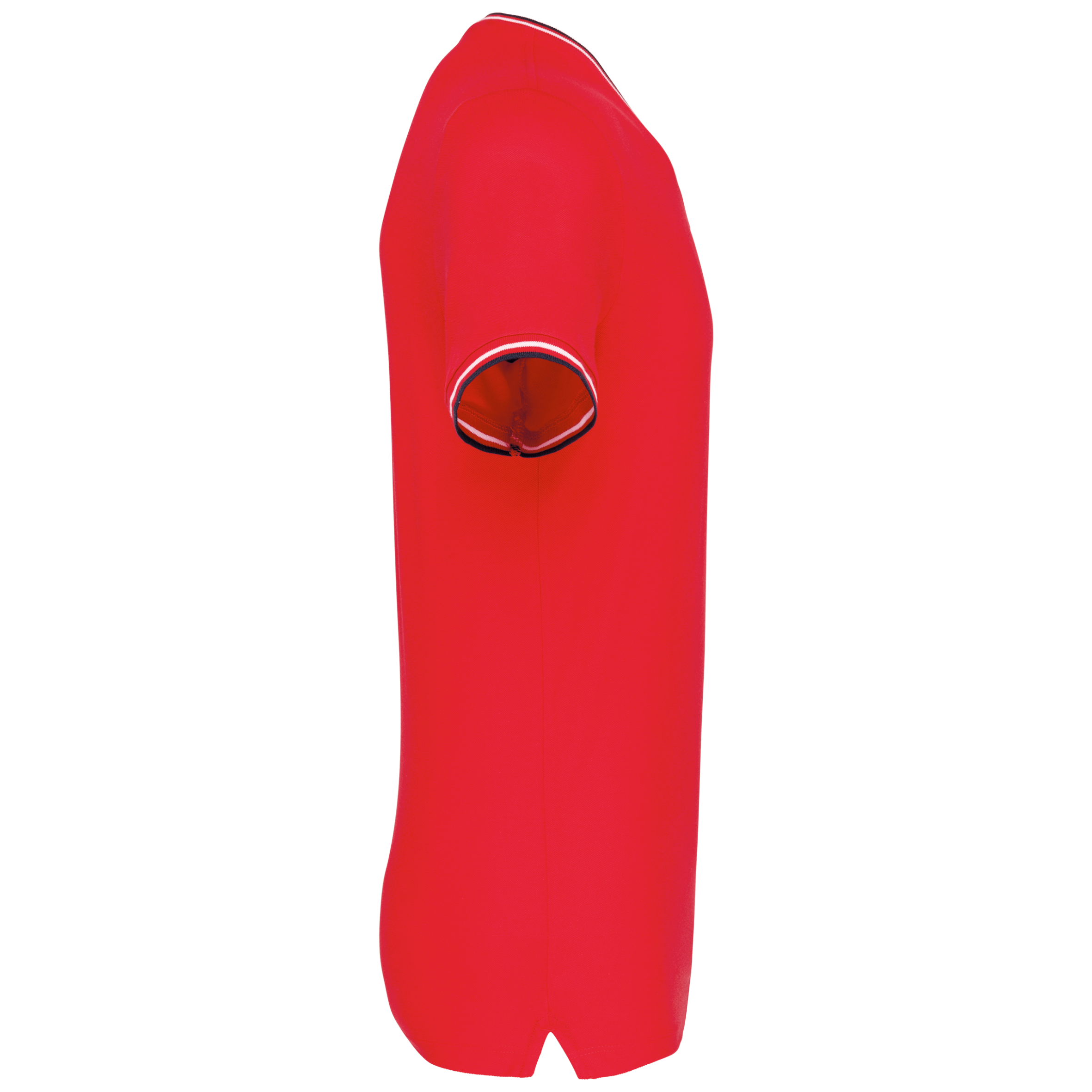 Herren T-Shirt aus Piqué-Trikot mit V-Ausschnitt