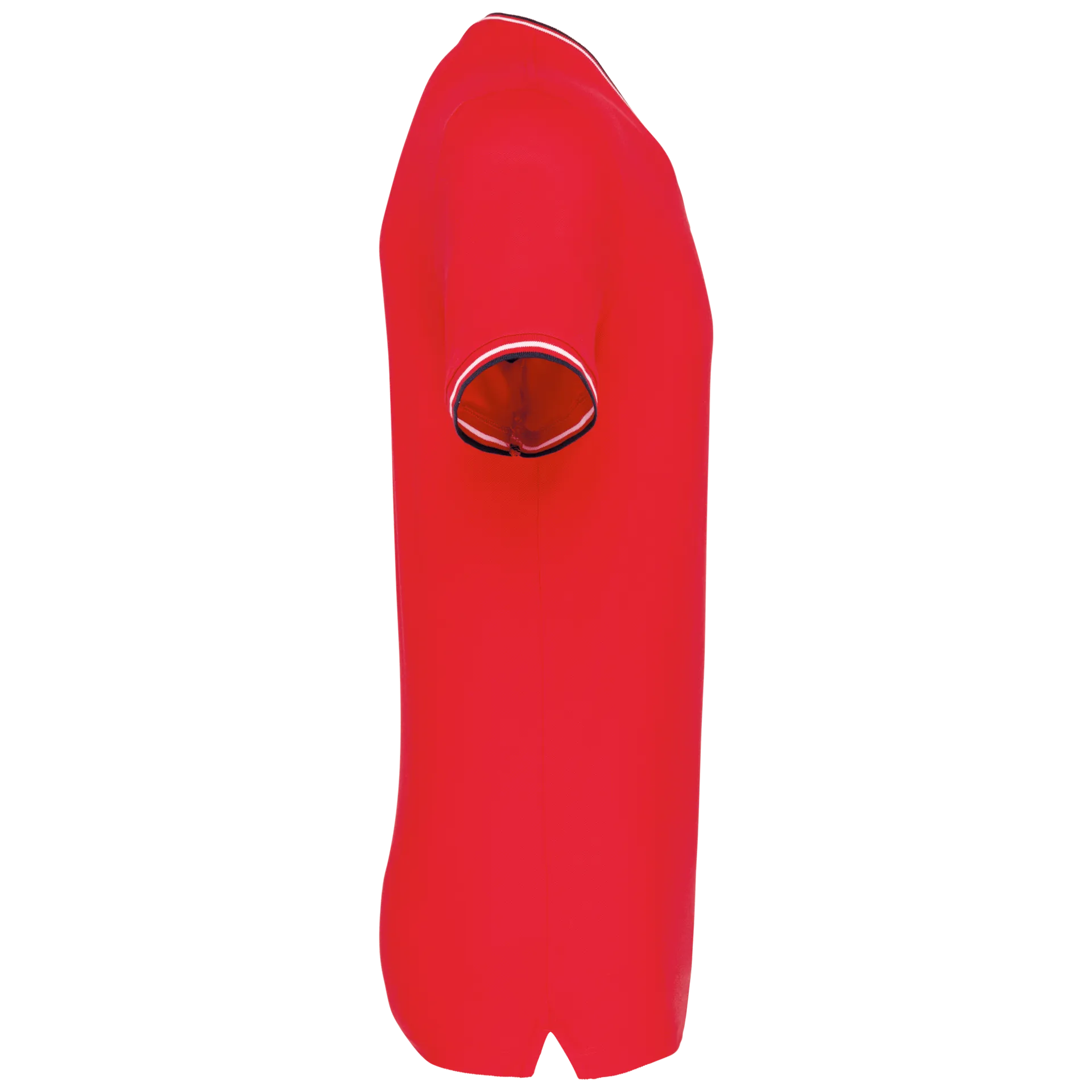 Herren T-Shirt aus Piqué-Trikot mit V-Ausschnitt