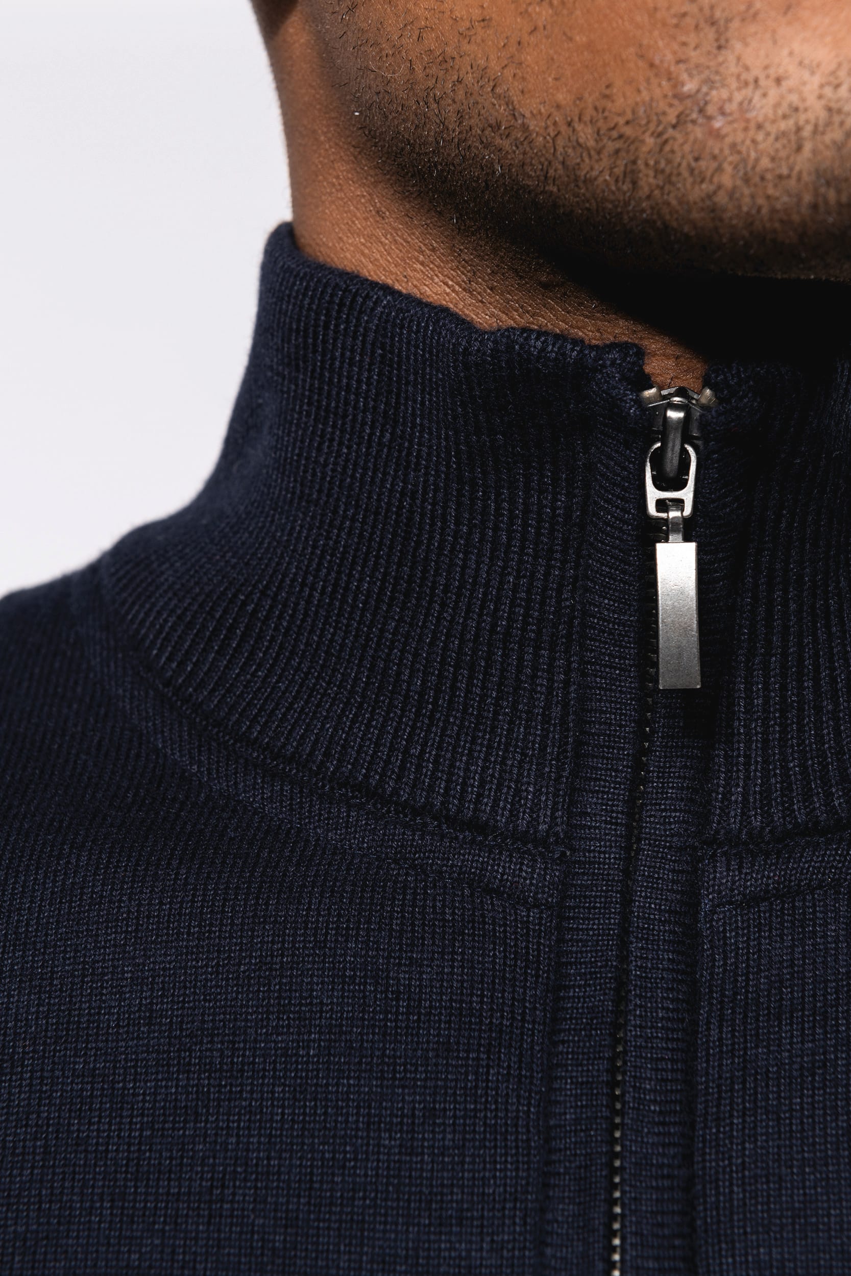 Herren Cardigan mit Reißverschluss