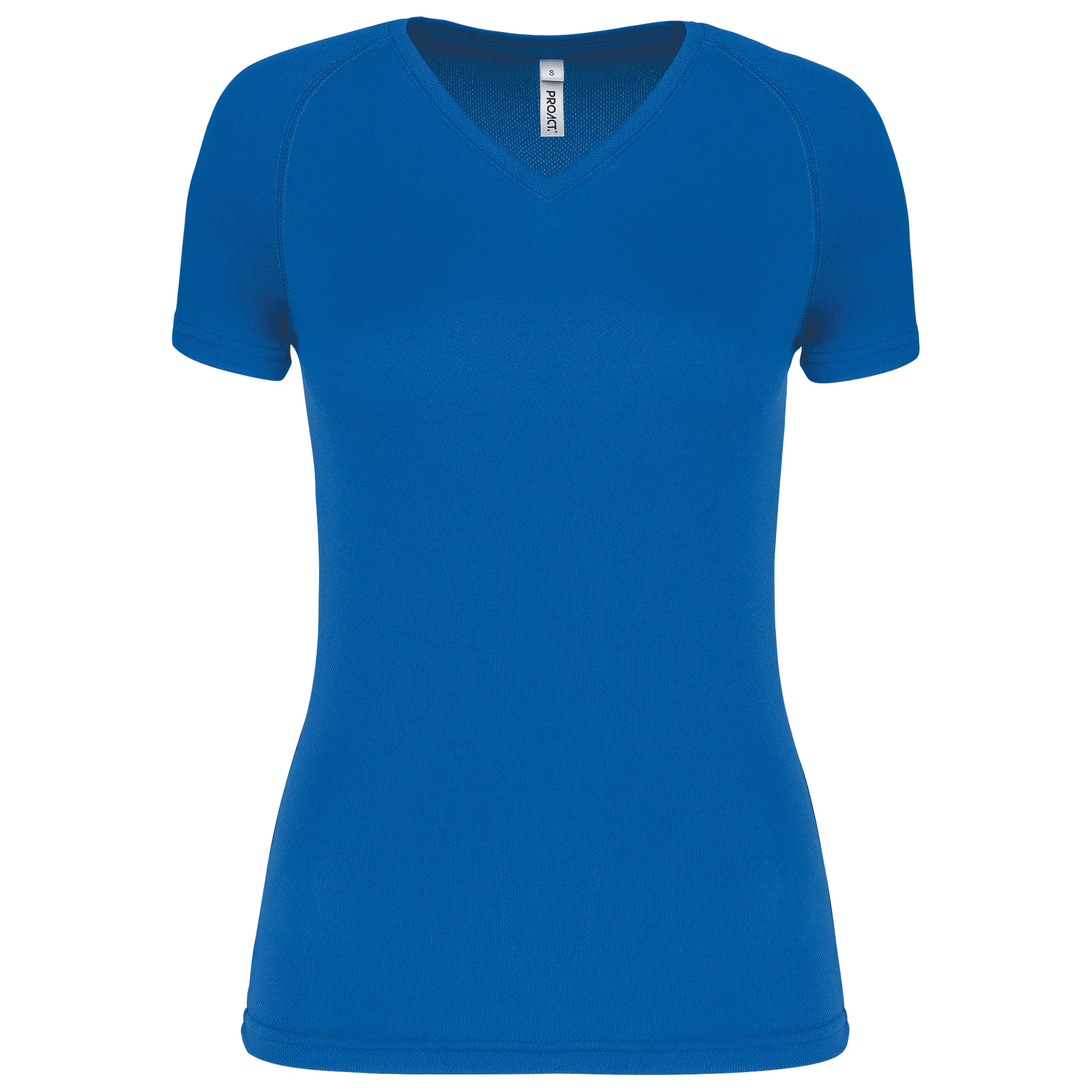 Damen Kurzarm-Sportshirt mit V-Ausschnitt