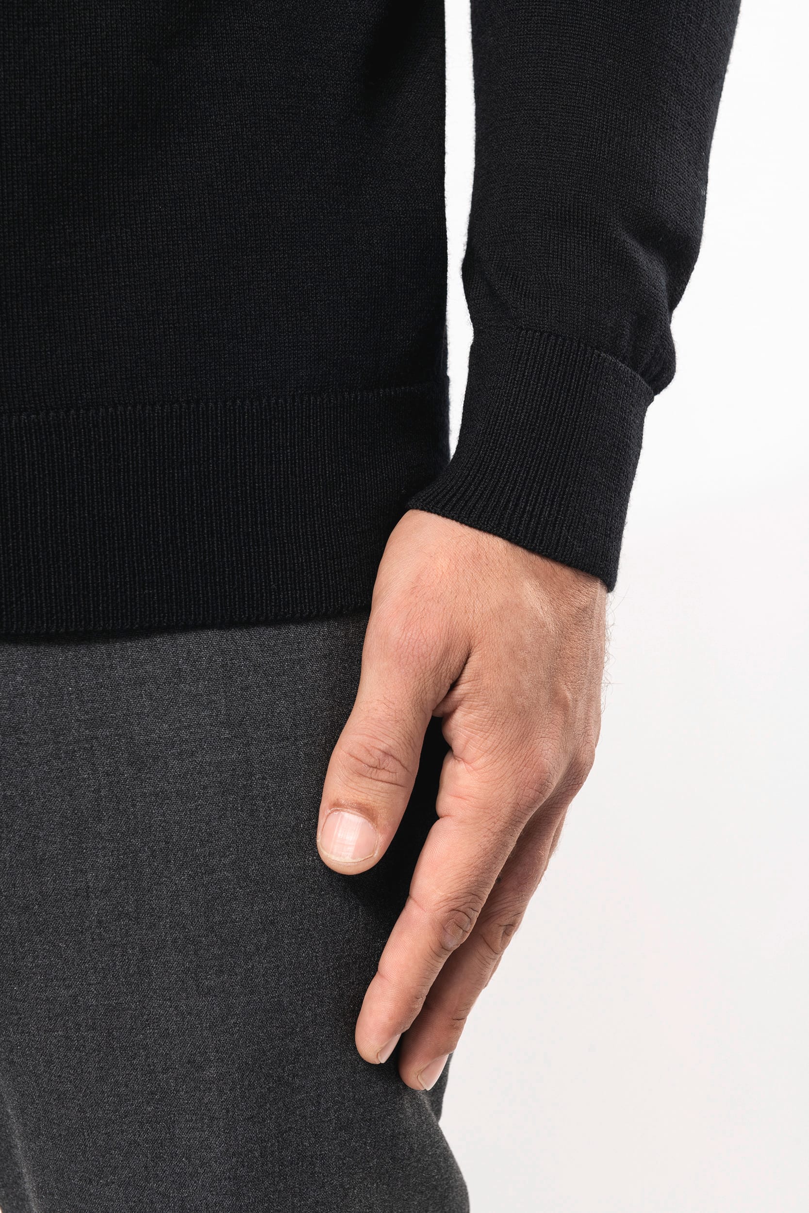 Merino-Herrenpullover mit Rollkragen