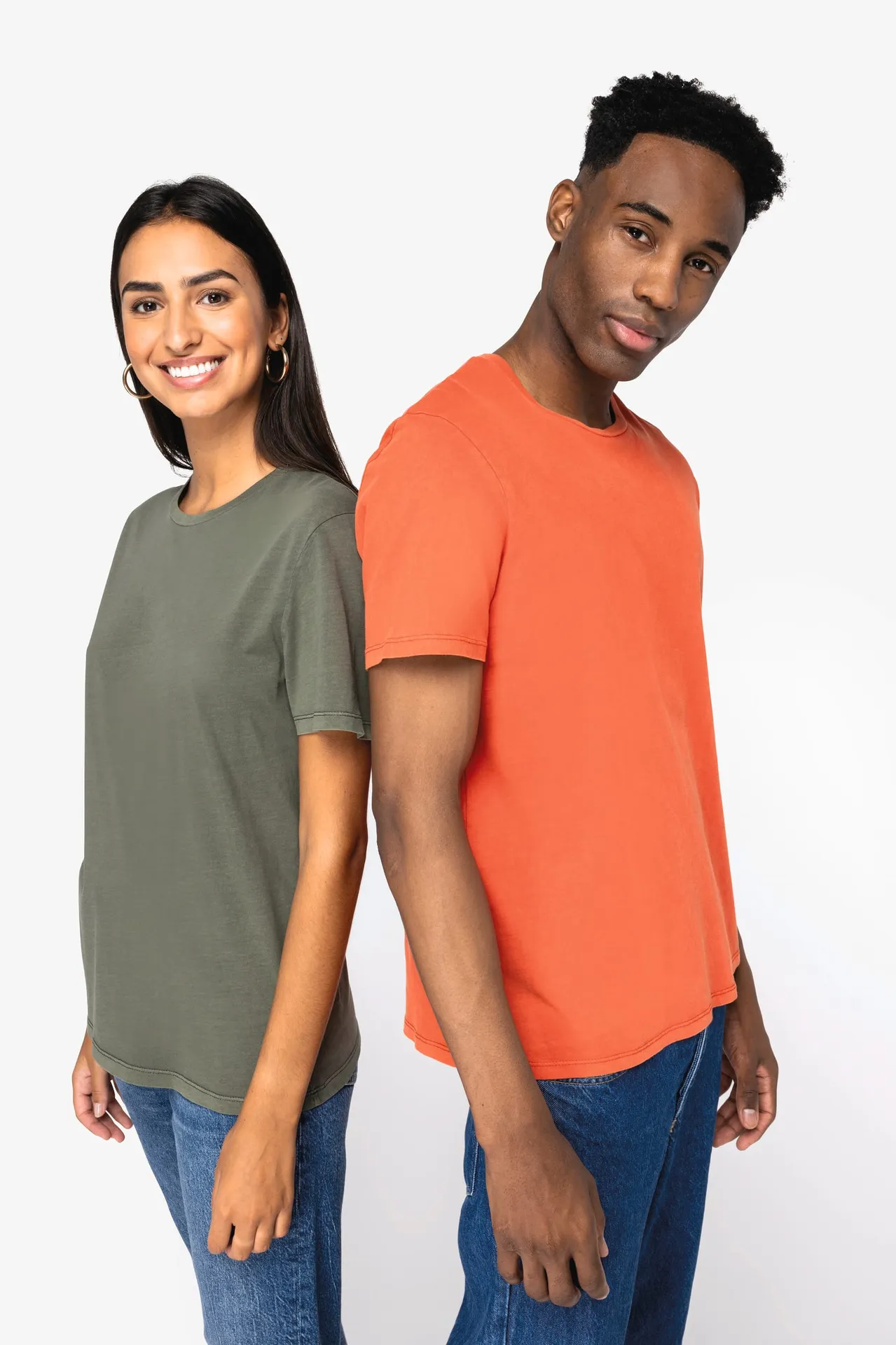 Umweltfreundliches ausgewaschenes Unisex T-Shirt
