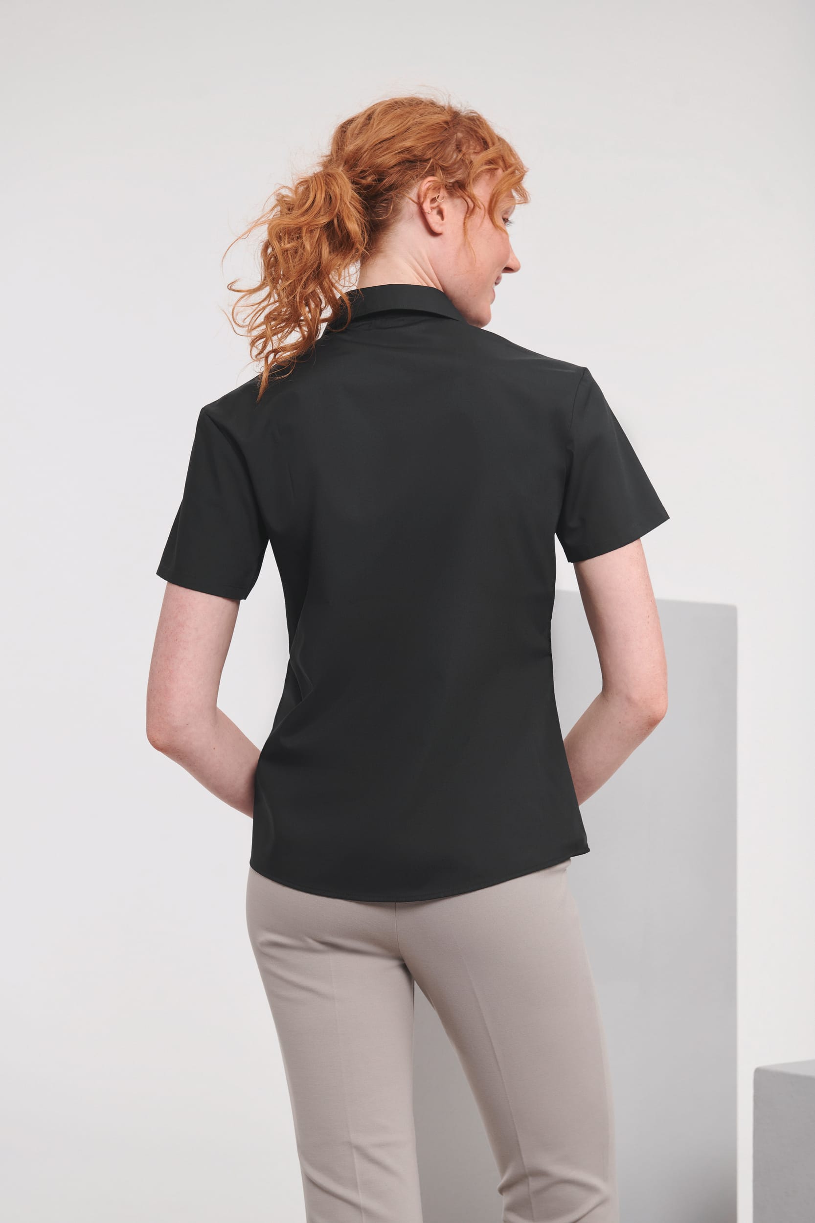 Ladies' Ss Polycotton Popelinehemd