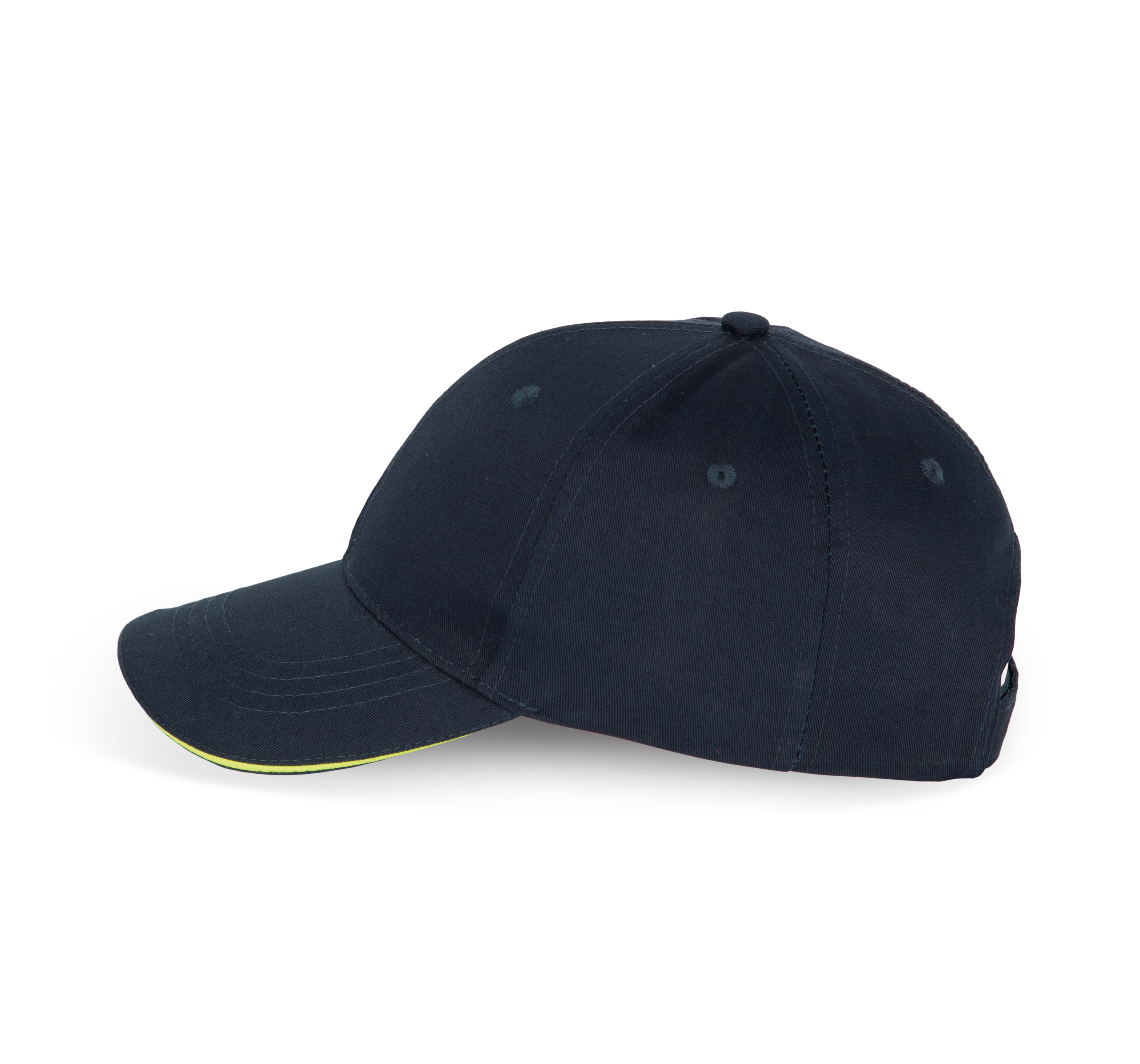 6-Panel-Cap mit Kontrast-Sandwichschirm
