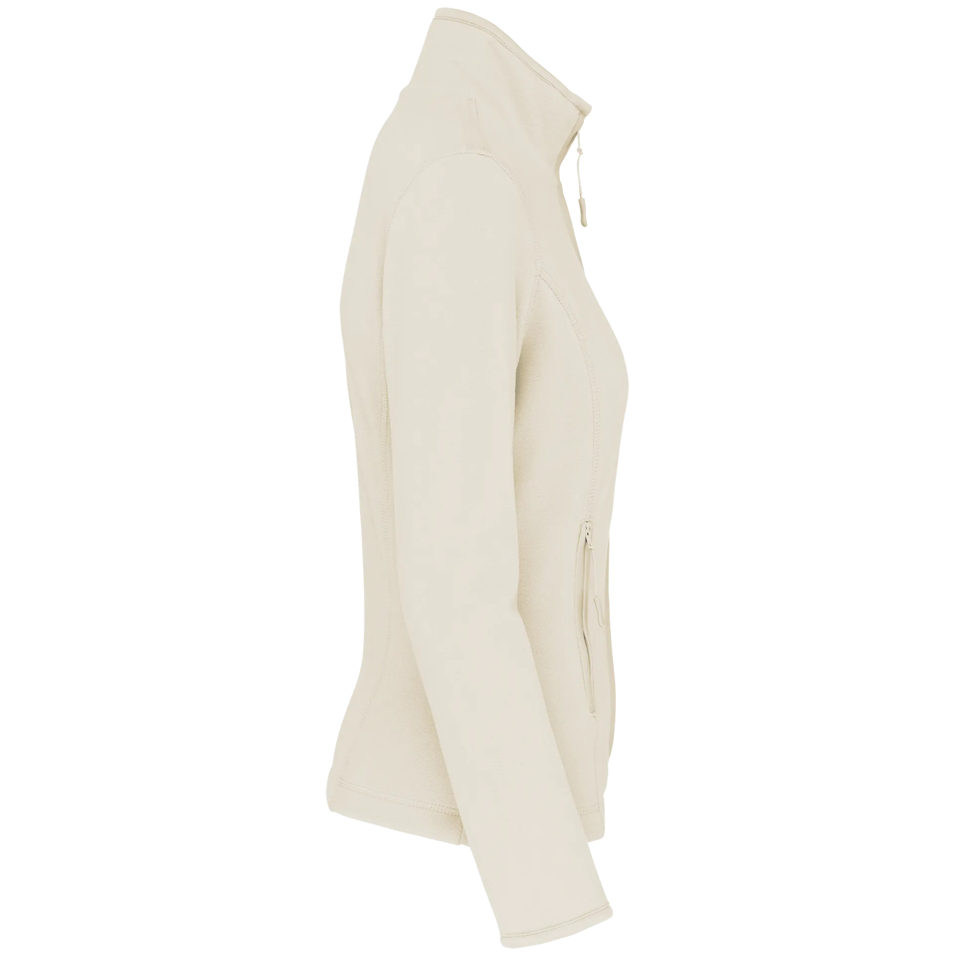 Mikrofleece-Jacke mit Reißverschluss für Damen