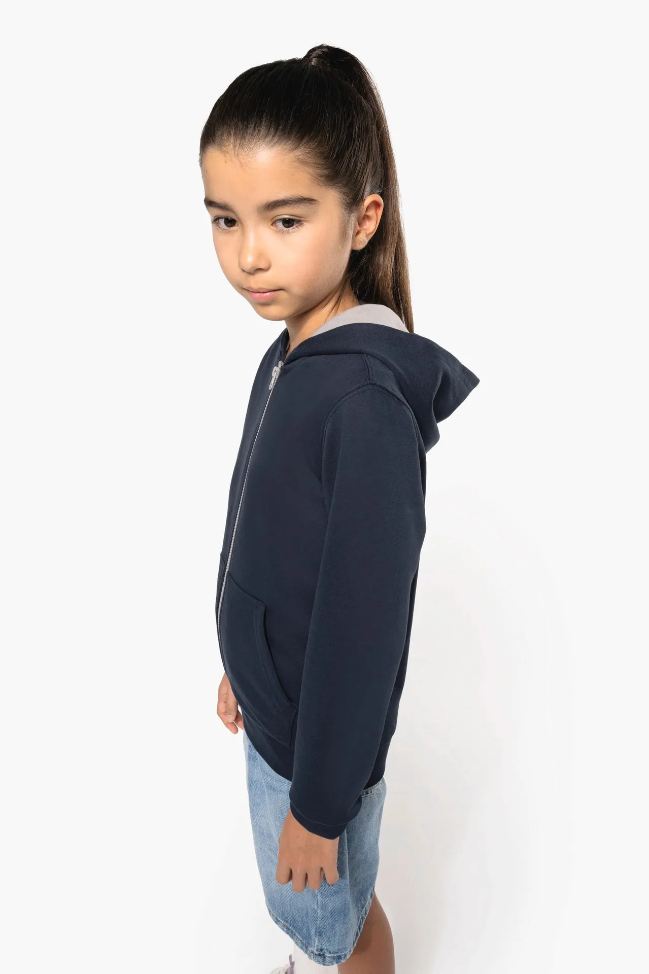 Kinder KAPUZENSWEATSHIRT mit Reißverschluss