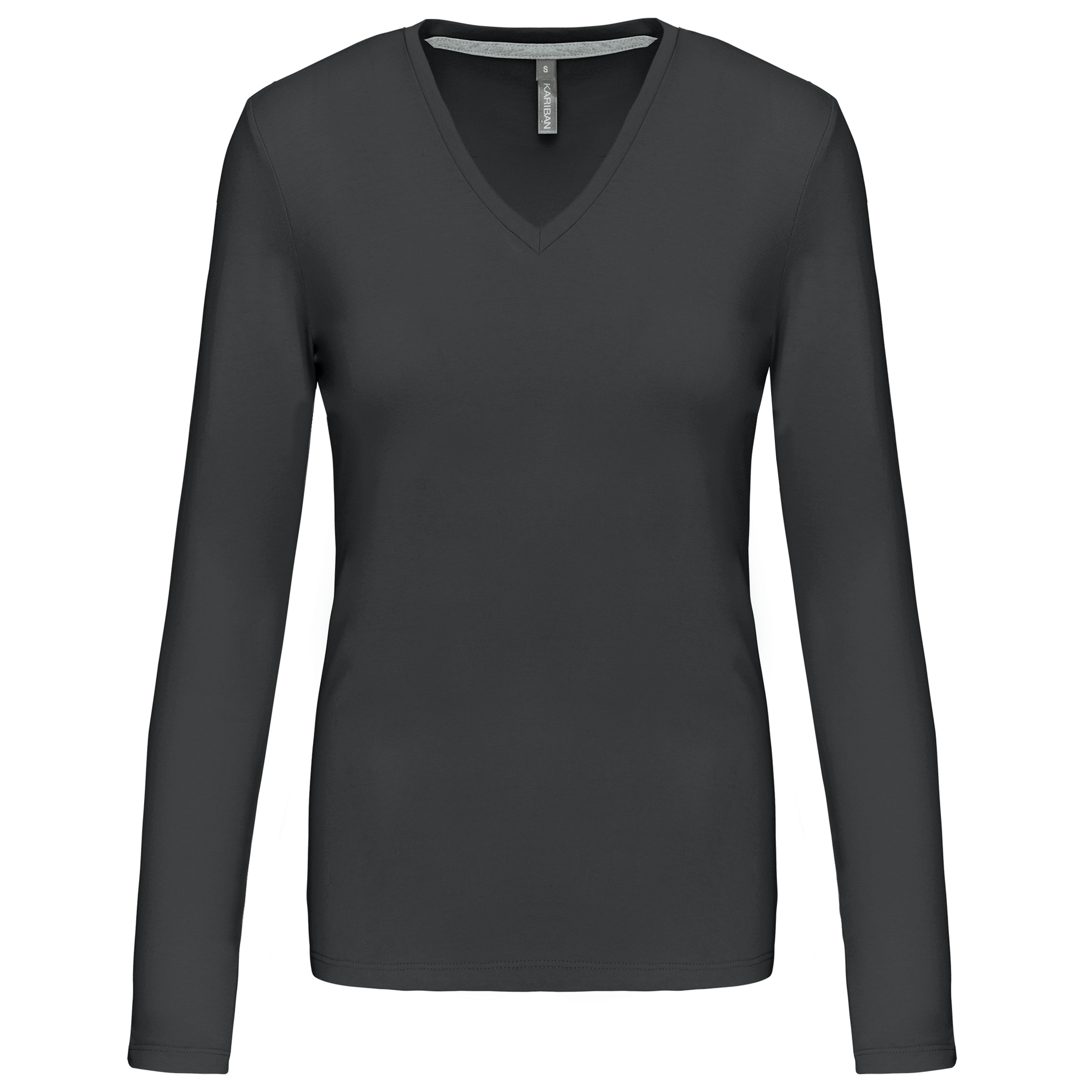 Damen-Langarmshirt mit V-Ausschnitt