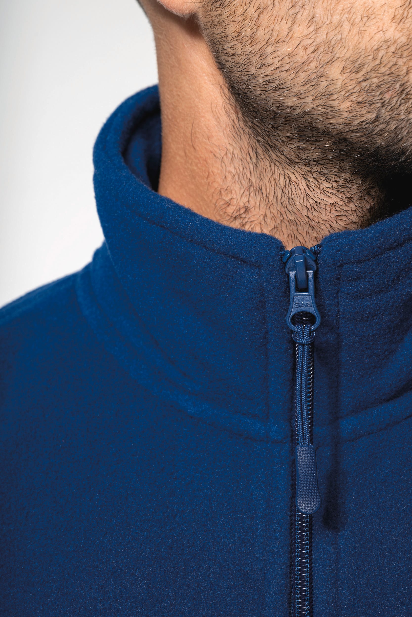 Mikrofleece-Jacke mit Reißverschluss für Herren