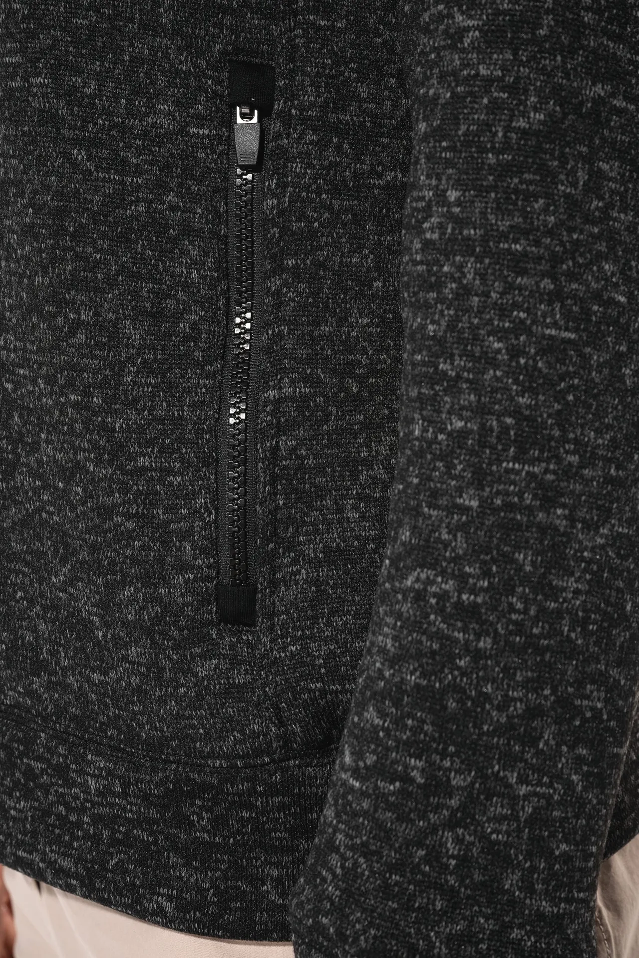 Damen-Weste mit Reißverschluss, aus Chiné