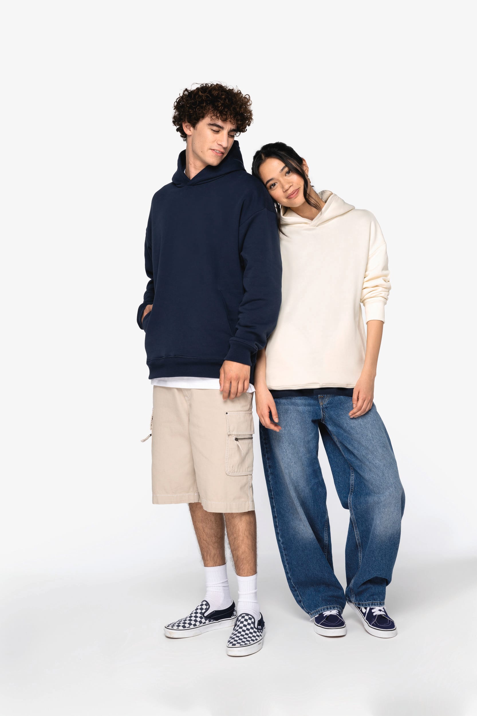 Umweltfreundliches Oversize Unisex-Kapuzensweatshirt