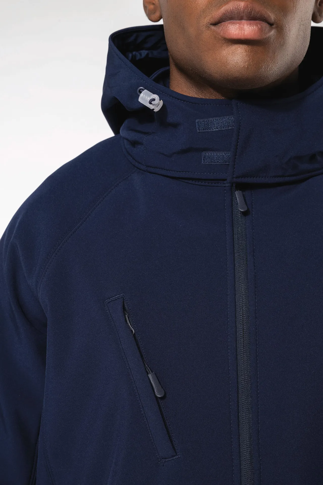 Herren Softshell-Jacke mit Abnehmbare Kapuze