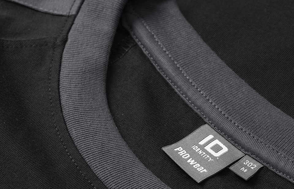 ID Pro Wear 0302 -Strapazierfähiges T-Shirt mit Kontrastdetails