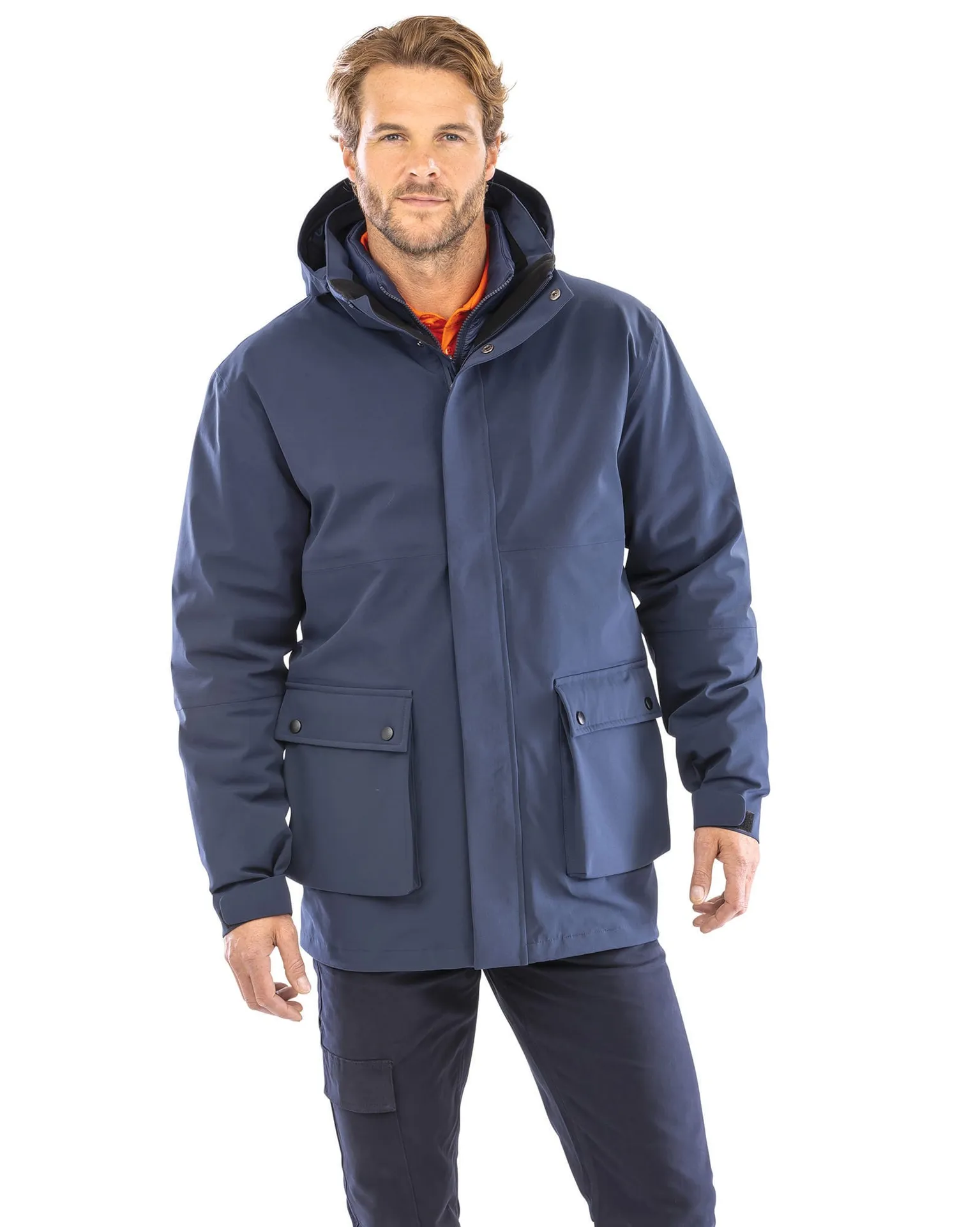 Ripstop-Steppjacke 3-in-1 aus Recyclingmaterial