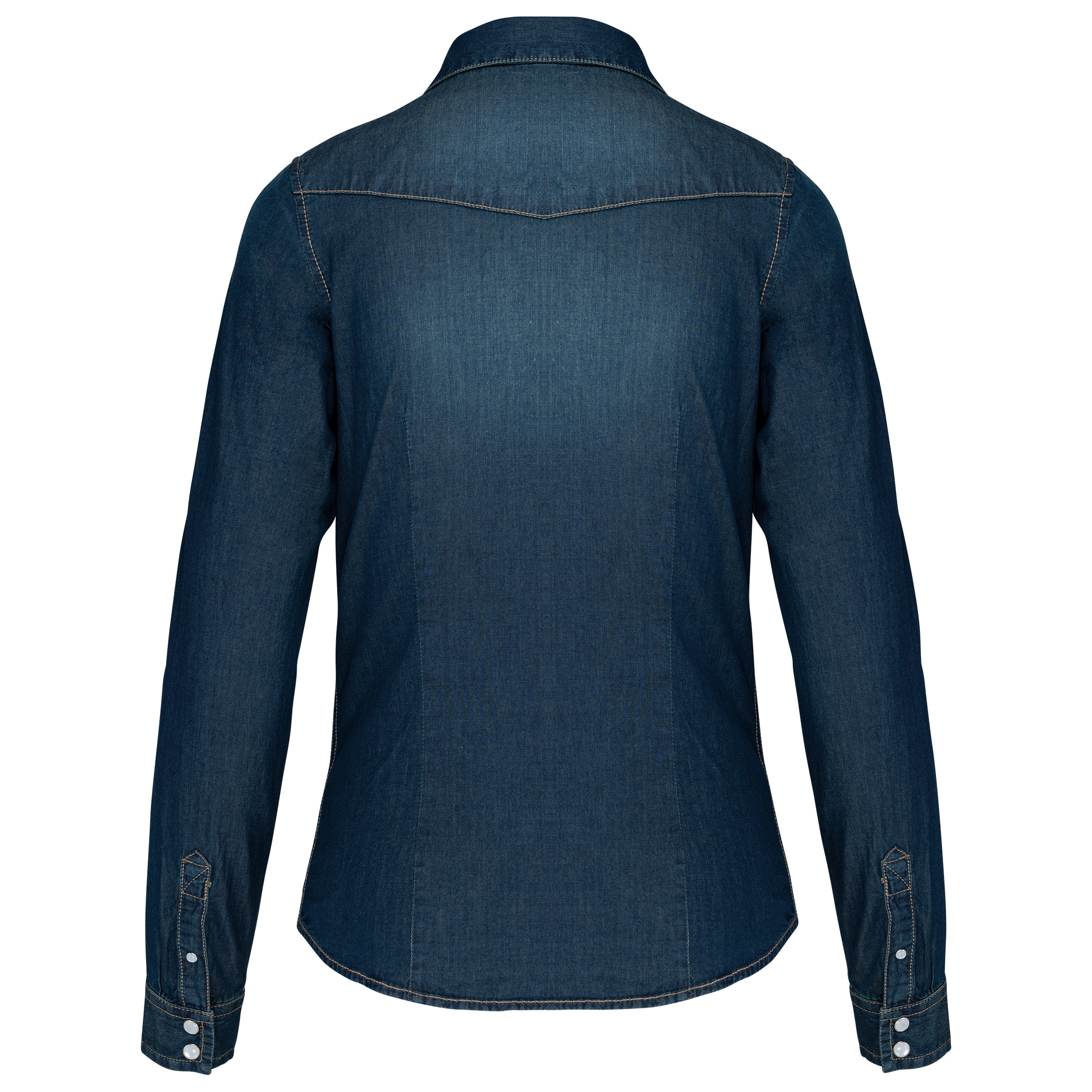 Damen denim-hemd langarm