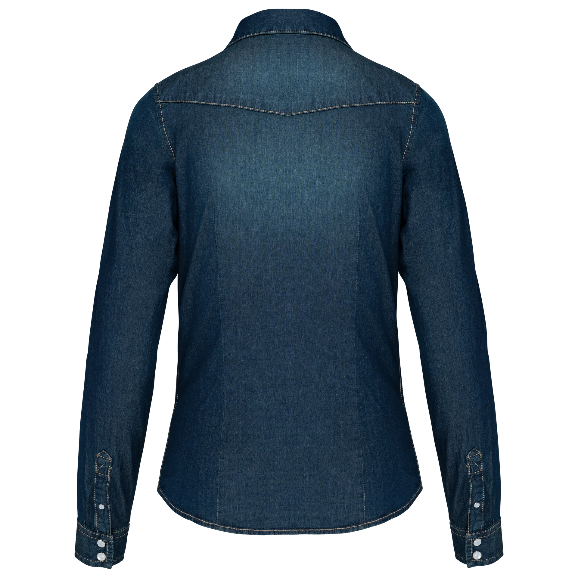 Damen denim-hemd langarm