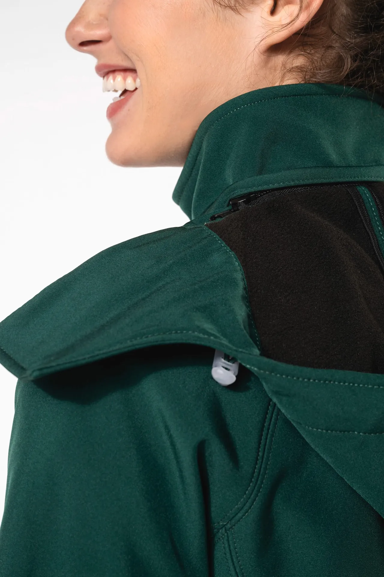 Damen Softshell-Jacke mit Abnehmbare Kapuze