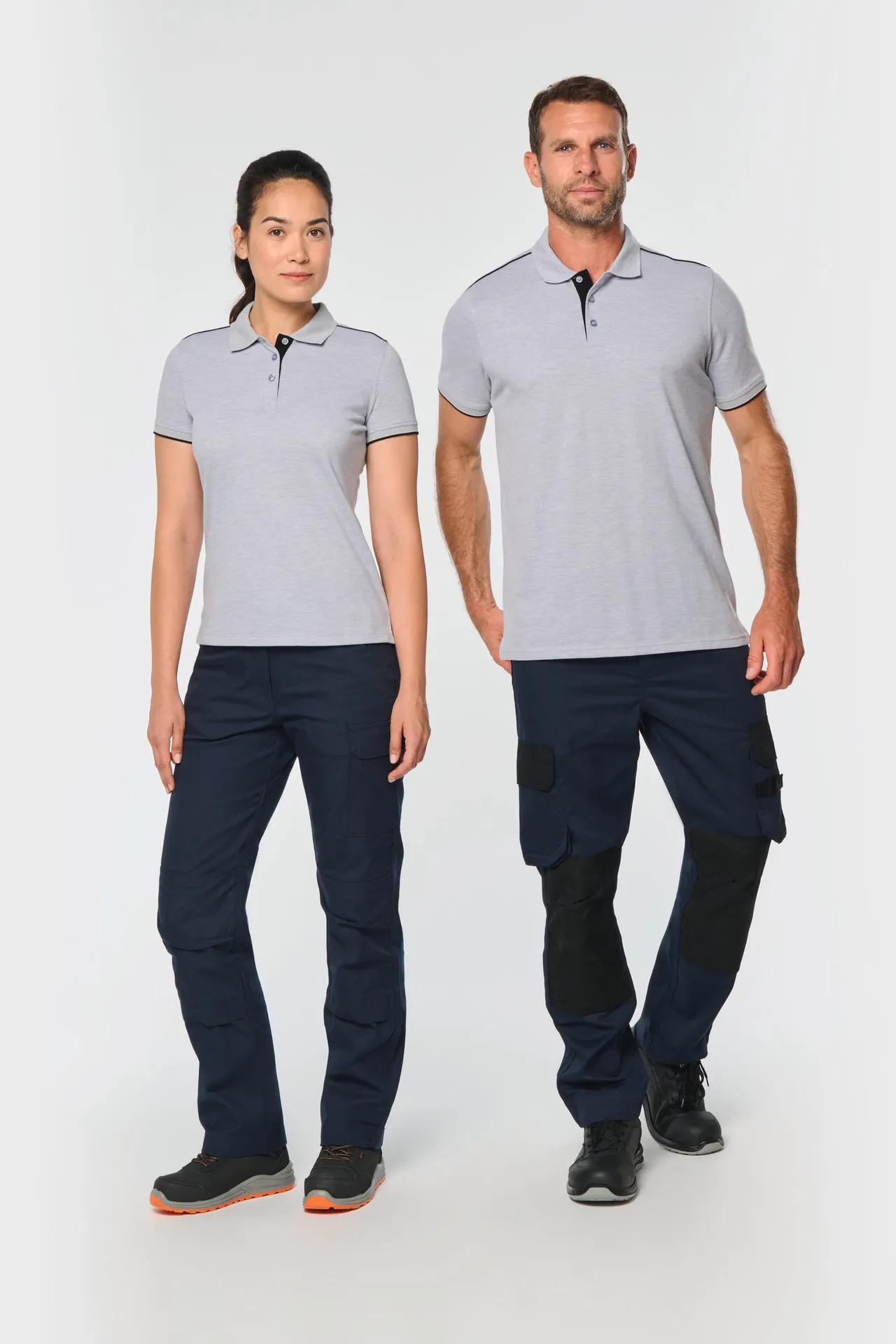 Damen-Polohemd Day To Day mit kontrastfarbenen, kurzen Ärmeln