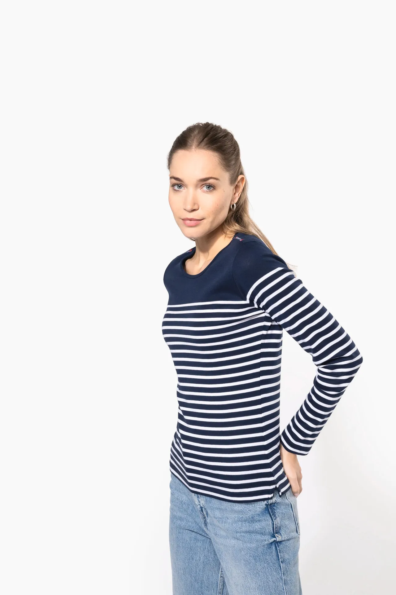 Damen-Marineshirt Langarm