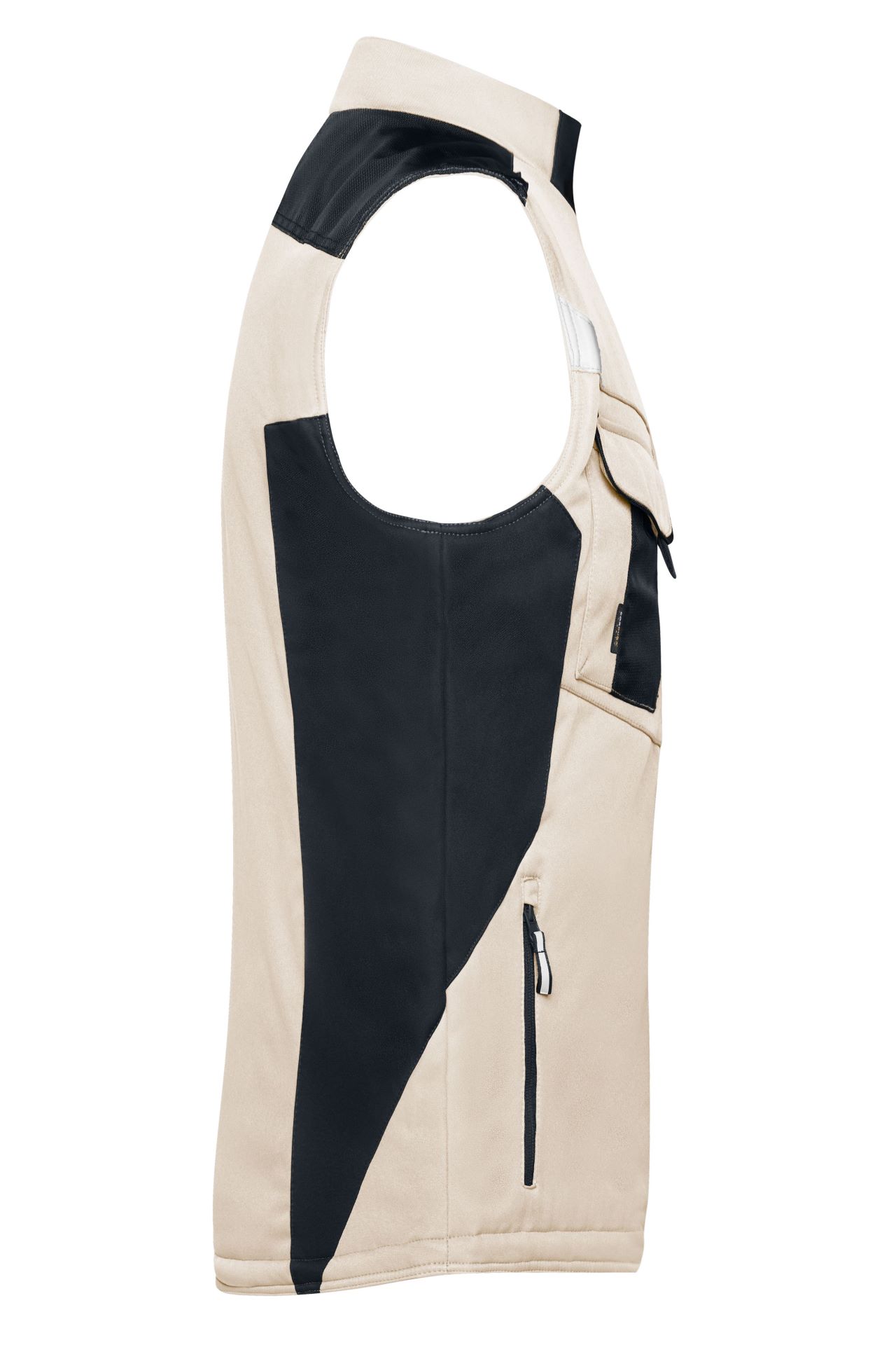 James & Nicholson JN825 – Robuste Winter Softshell-Arbeitsweste mit CORDURA®