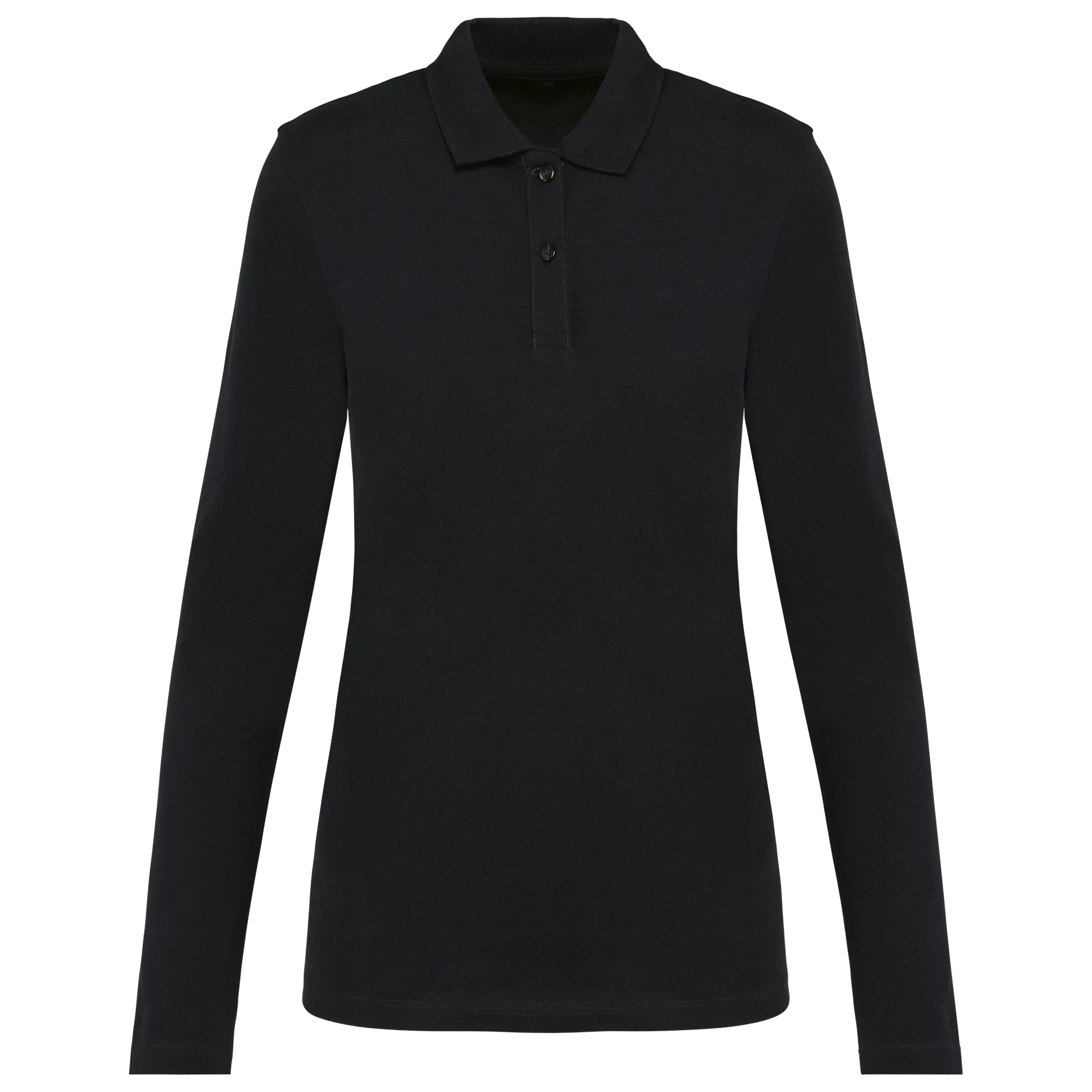 Supima® Damen-Polohemd mit langen Ärmeln