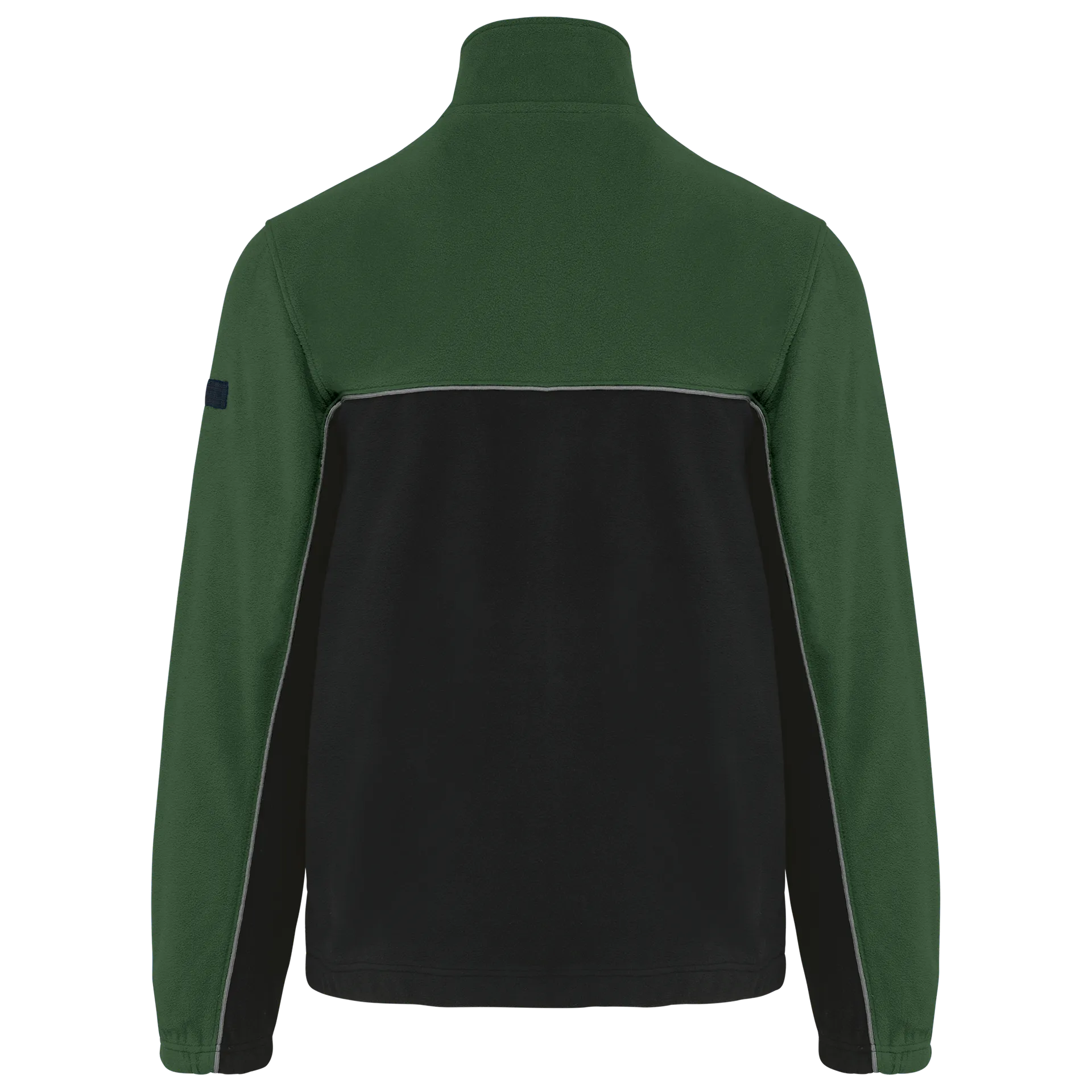 Zweifarbige, umweltfreundliche Unisex-Fleecejacke